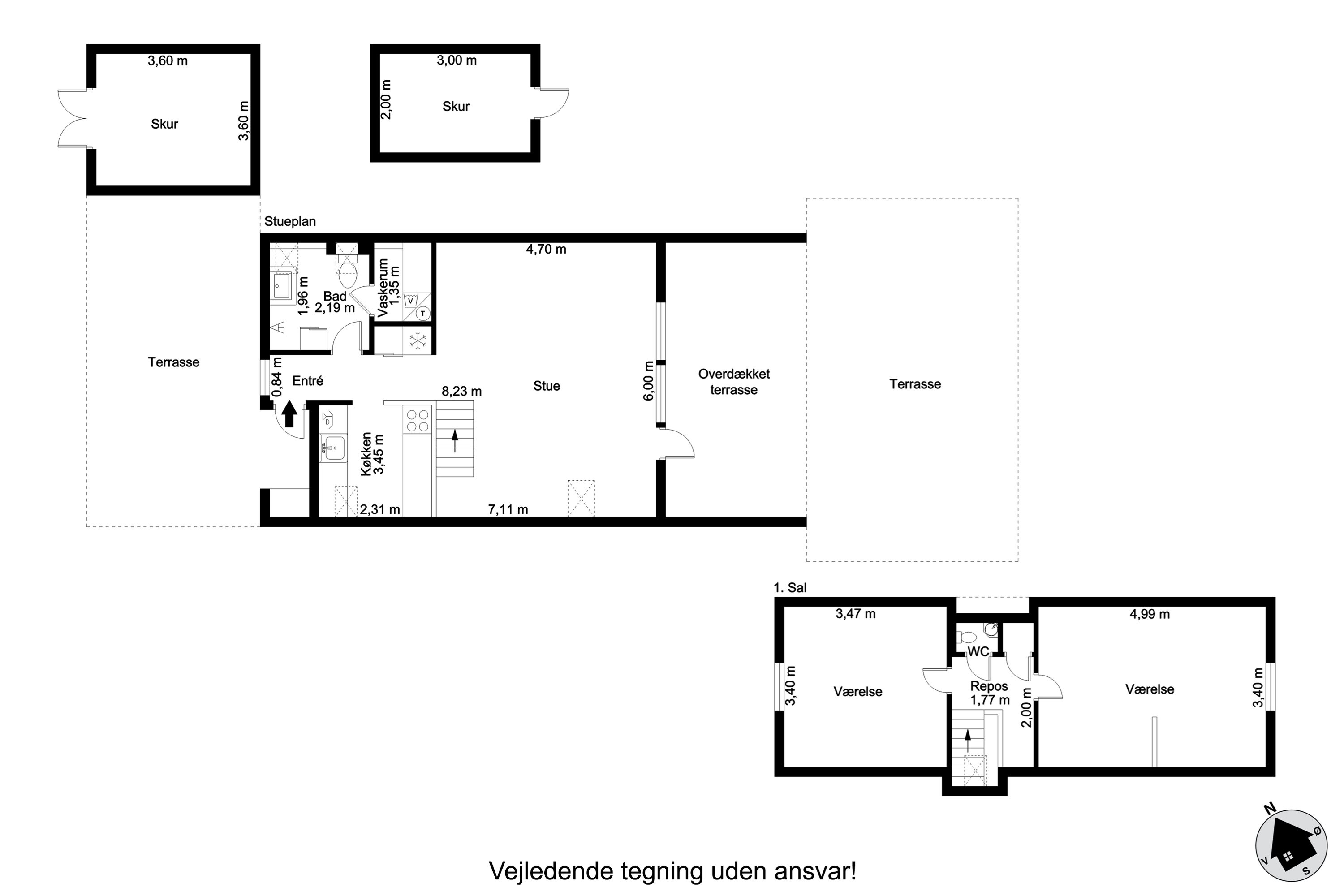 Plantegninger billede af Golfsvinget 126, Gatten, 9640 Farsø