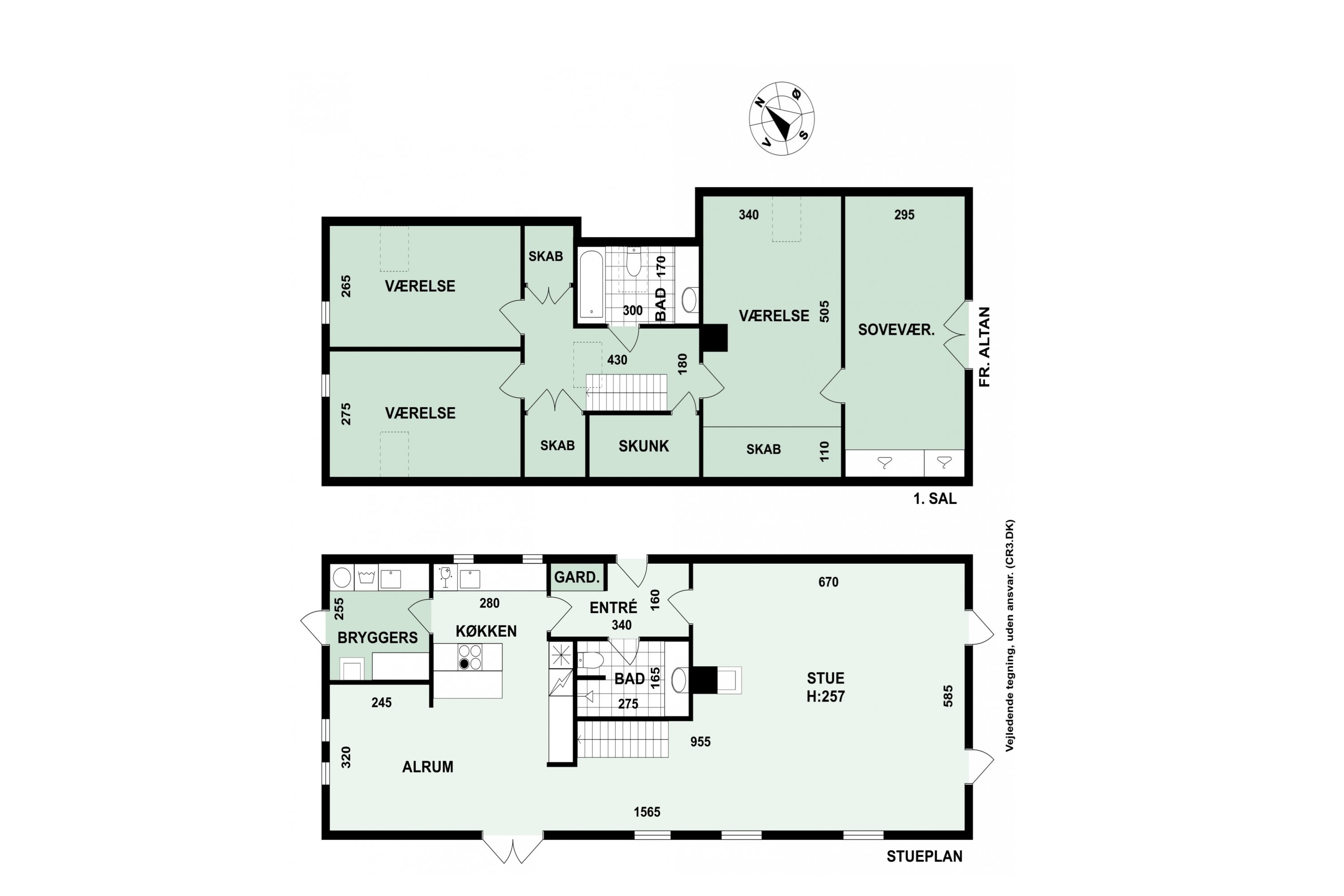 Plantegninger billede af Frederikkevej 10, 3050 Humlebæk