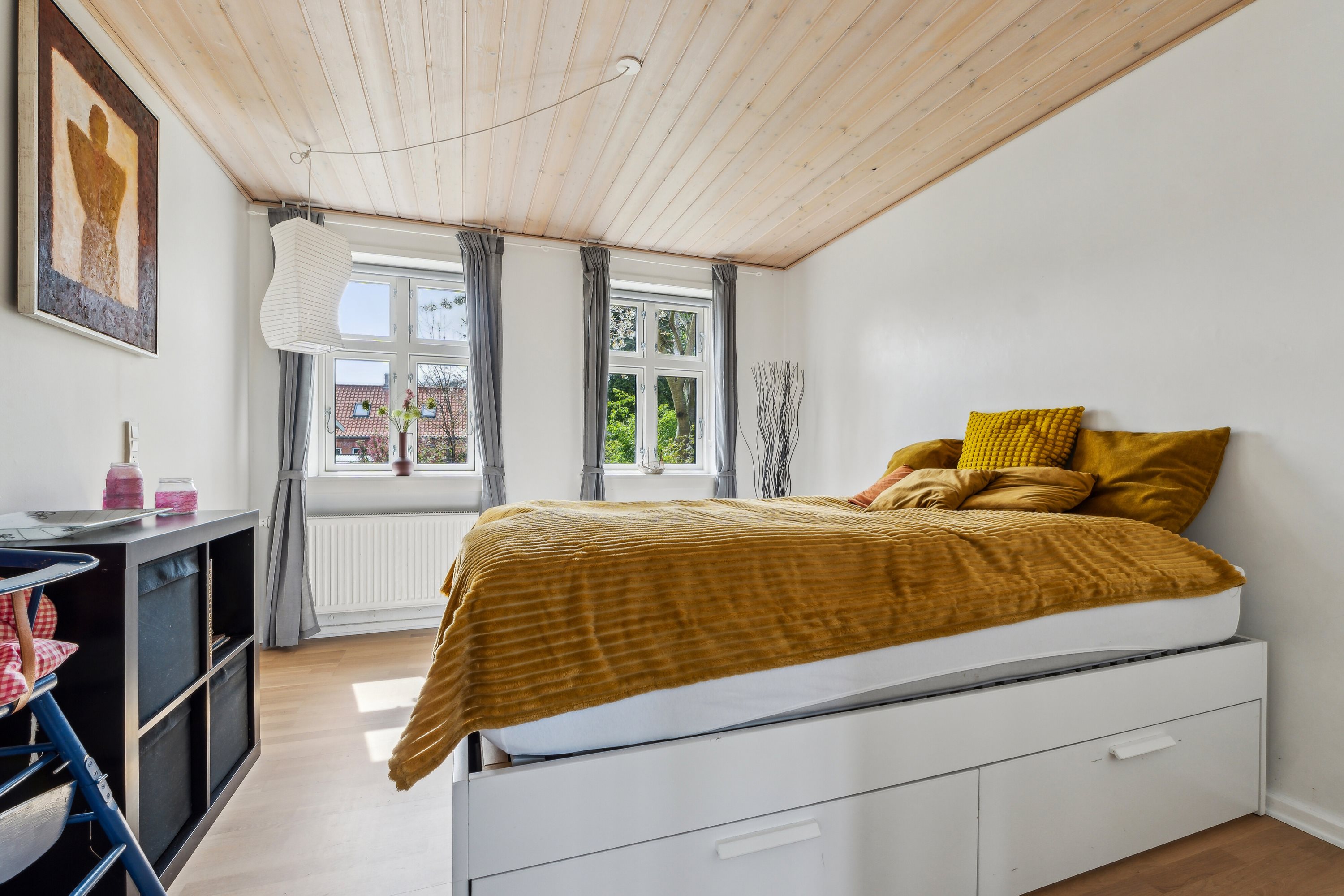 Fremhævet soveværelse billede i fuldskærmstilstand. Billede af Tom Knudsensvej 6, Lohals, 5953 Tranekær