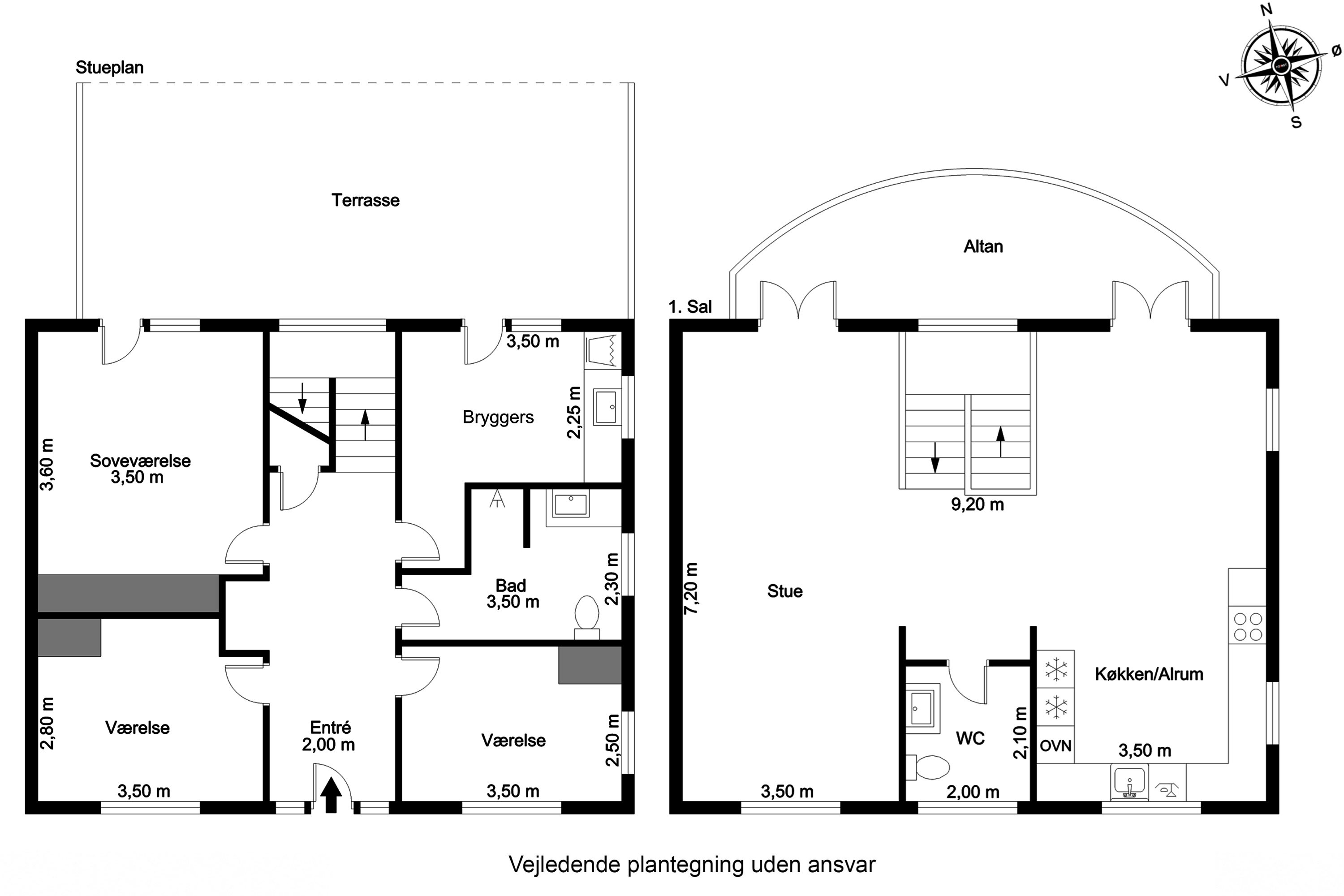 Plantegninger billede af Strandvejen 8, 7600 Struer