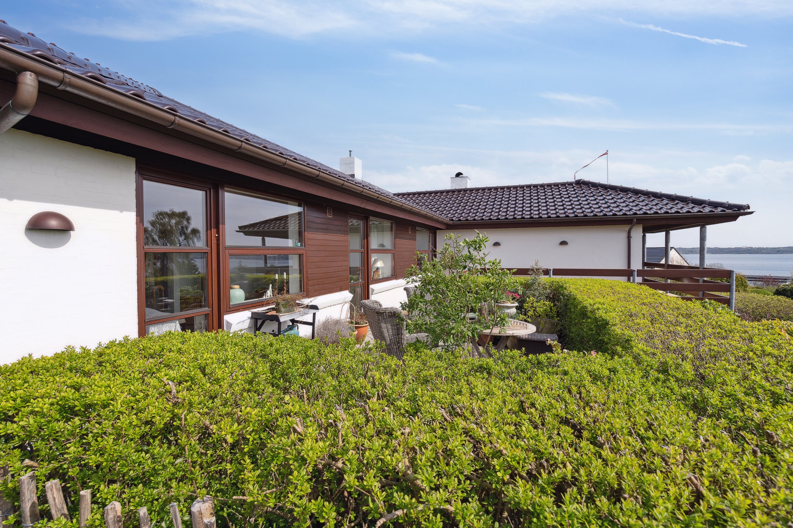 Fremhævet set fra haven billede i fuldskærmstilstand. Billede af Dyrhave 67, 6200 Aabenraa