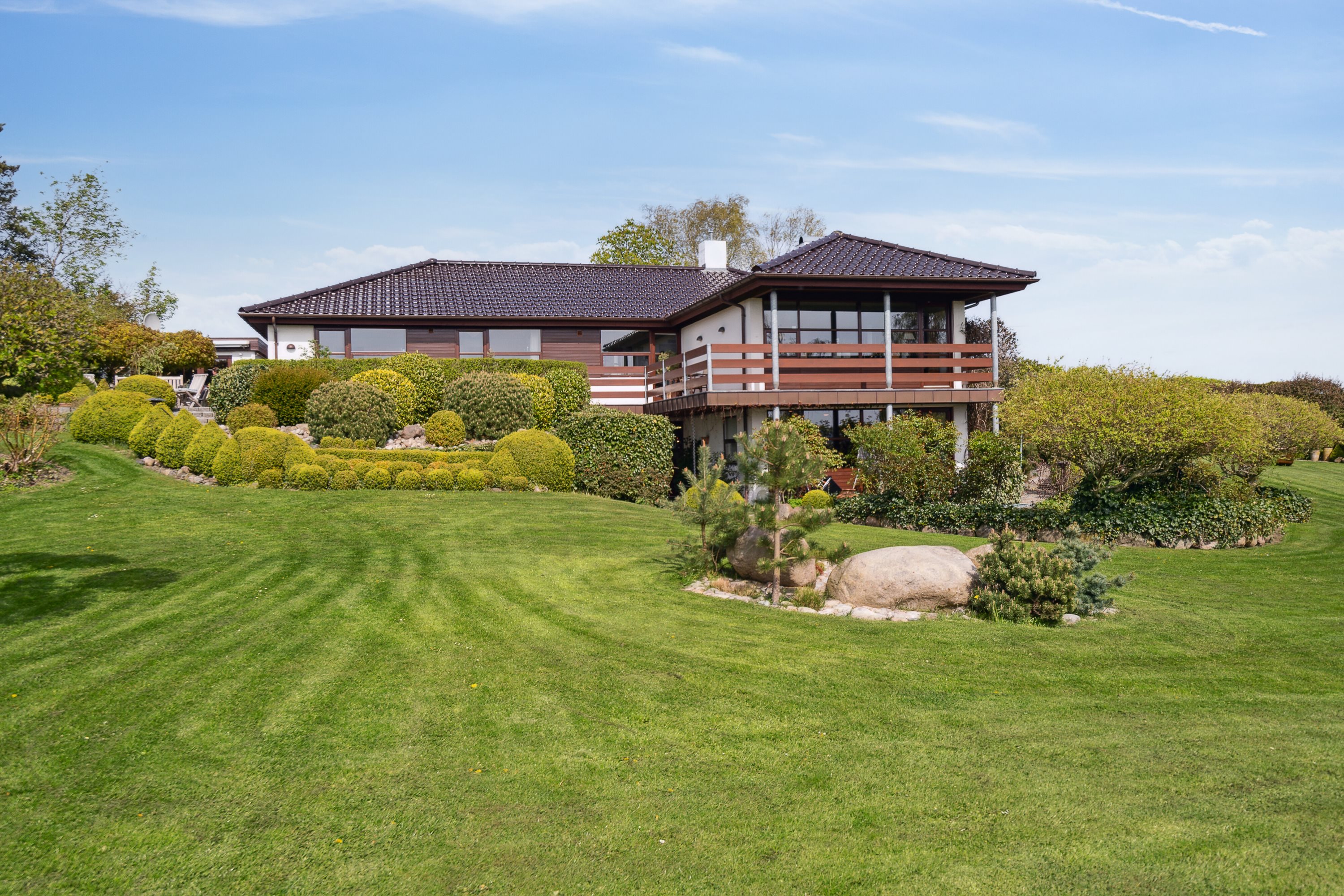 Fremhævet set fra haven billede i fuldskærmstilstand. Billede af Dyrhave 67, 6200 Aabenraa