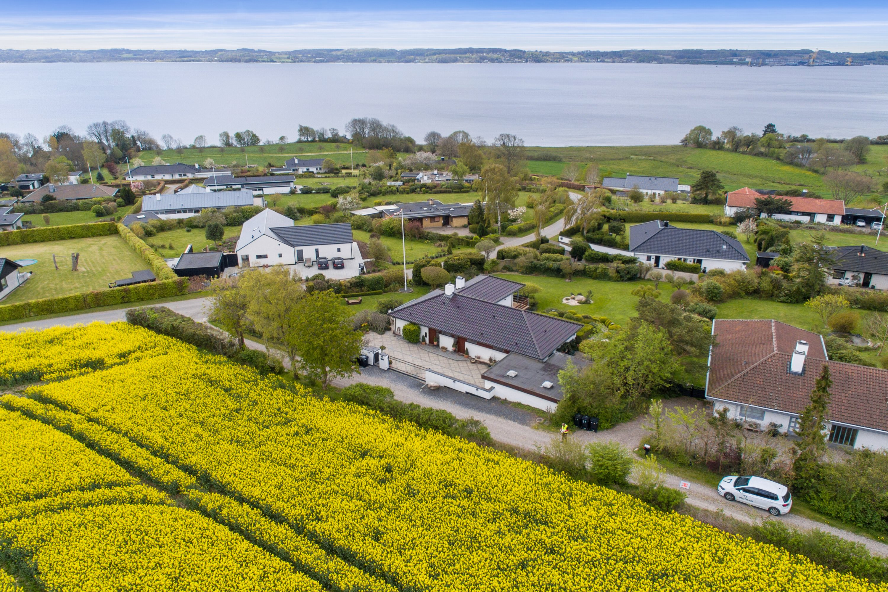 Fremhævet luftfoto billede i fuldskærmstilstand. Billede af Dyrhave 67, 6200 Aabenraa