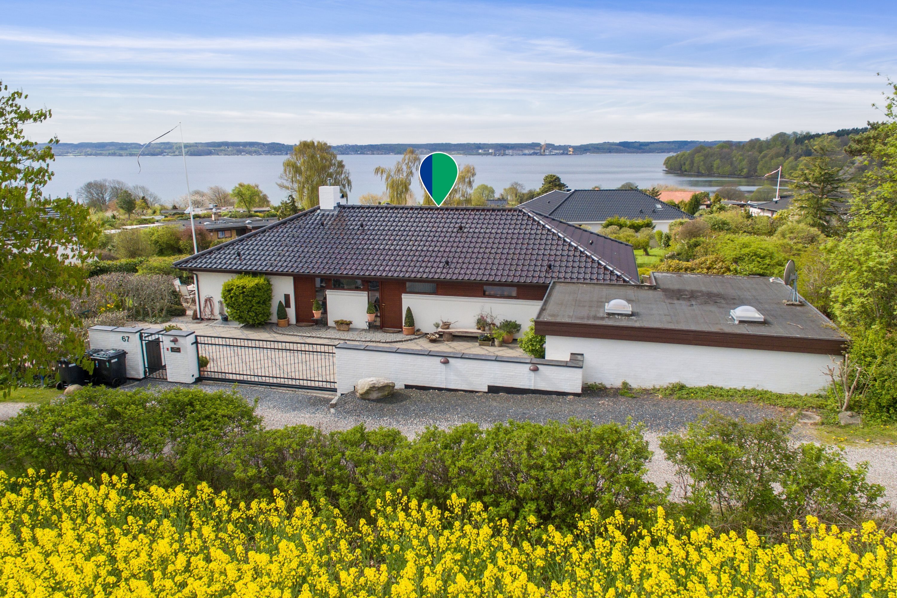 Miniaturebillede 1: luftfoto. Billede af Dyrhave 67, 6200 Aabenraa