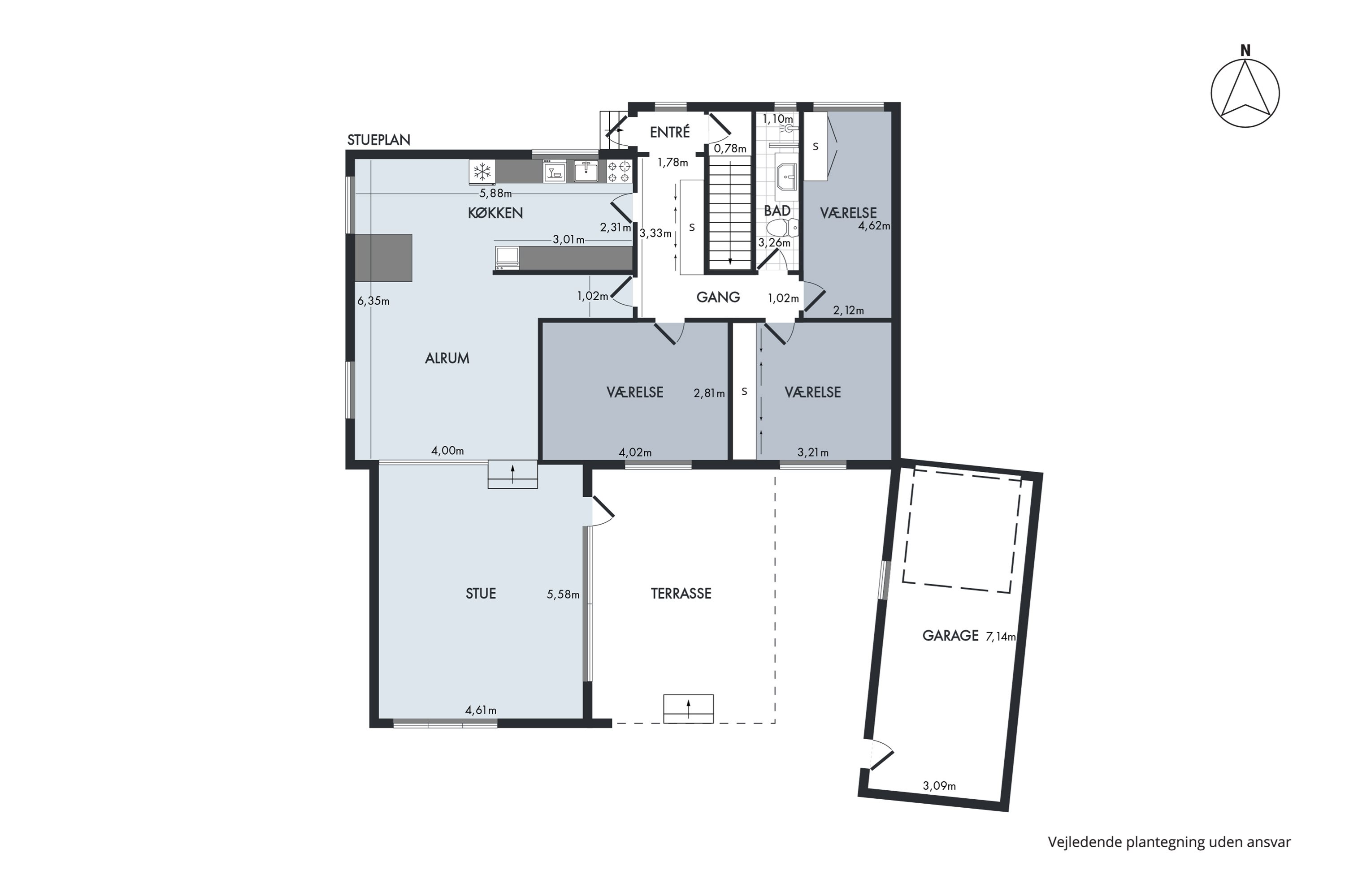 Plantegninger billede af Kirketoftvej 23, 8850 Bjerringbro