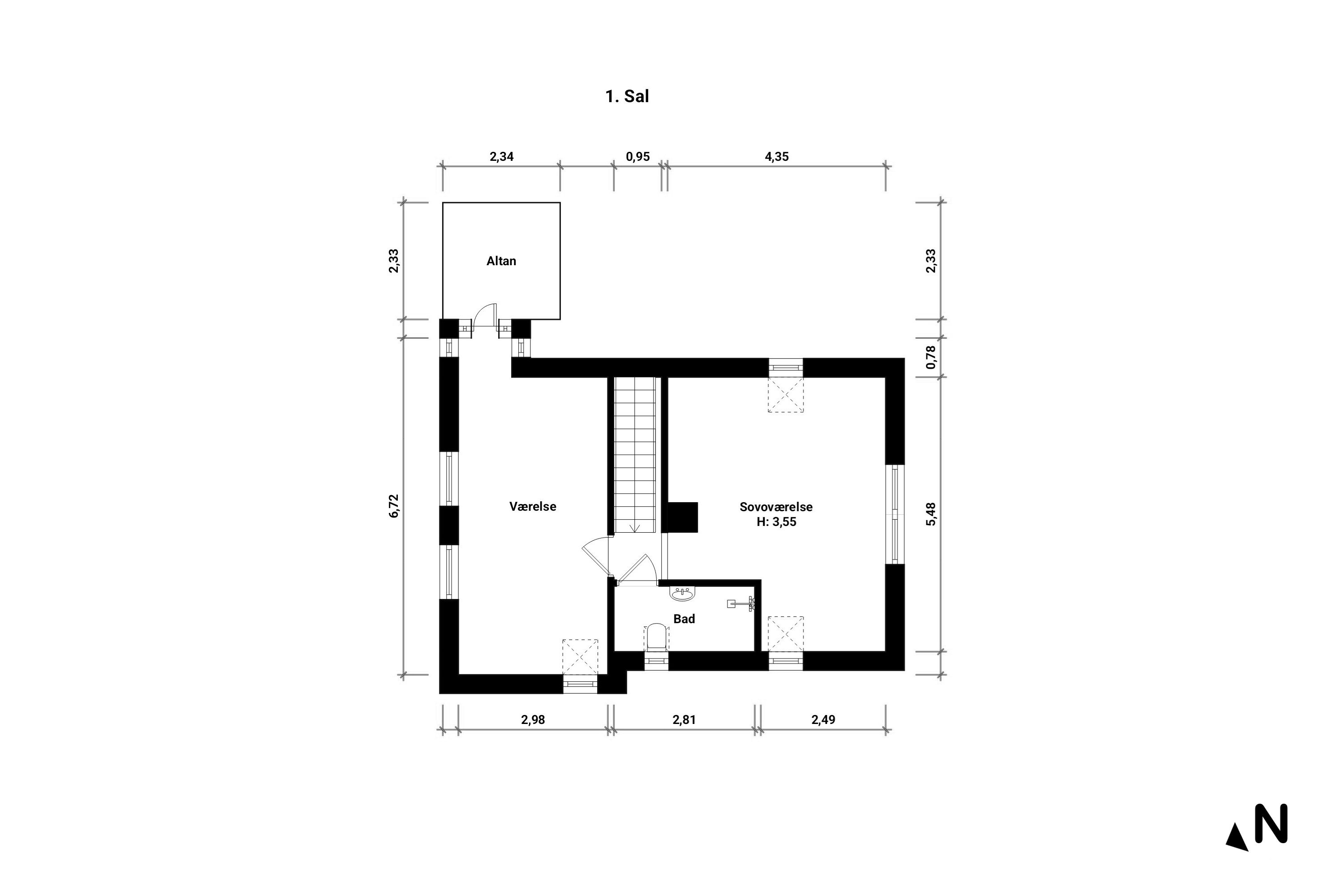 Plantegninger billede af Storkevej 6, 4873 Væggerløse