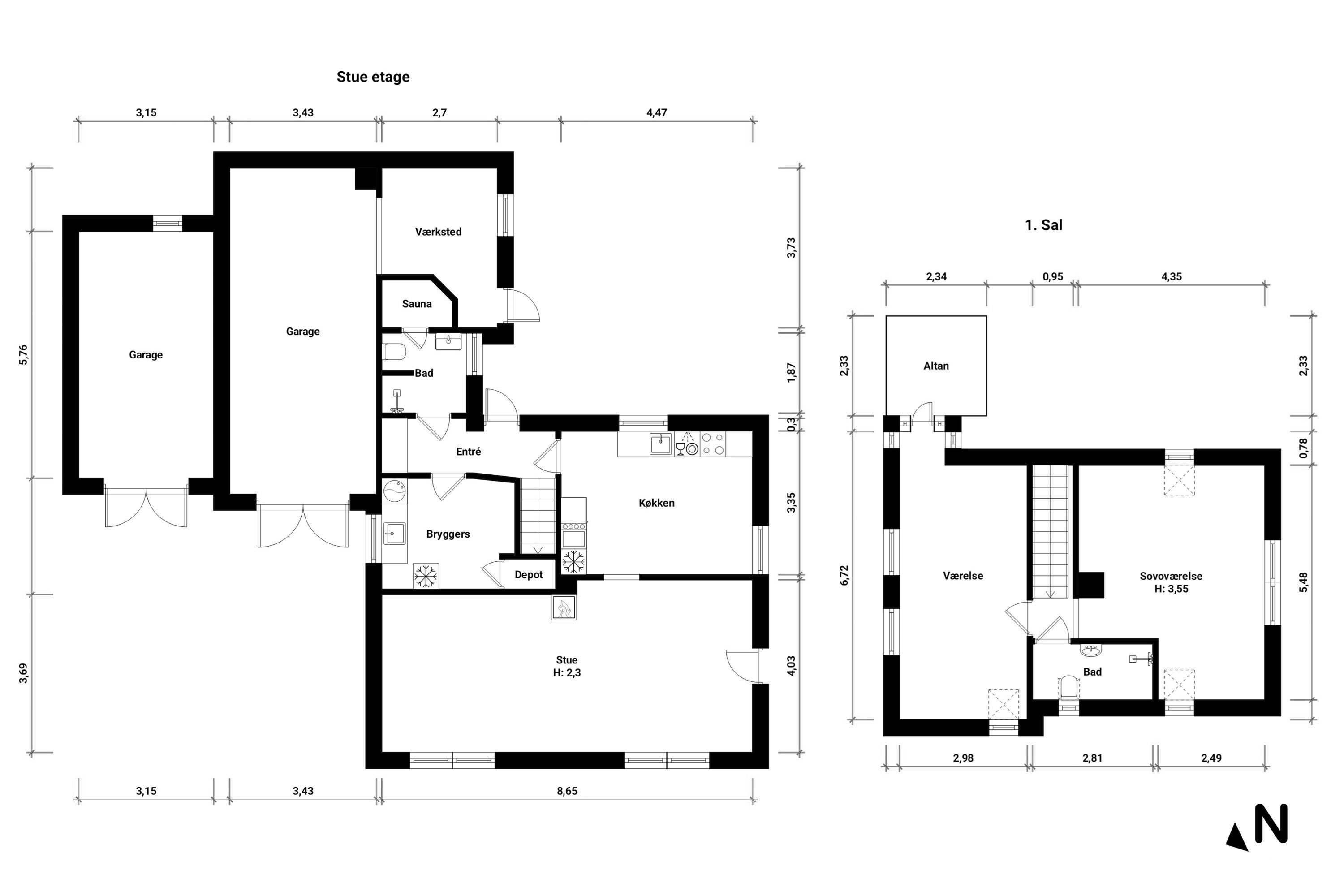 Plantegninger billede af Storkevej 6, 4873 Væggerløse
