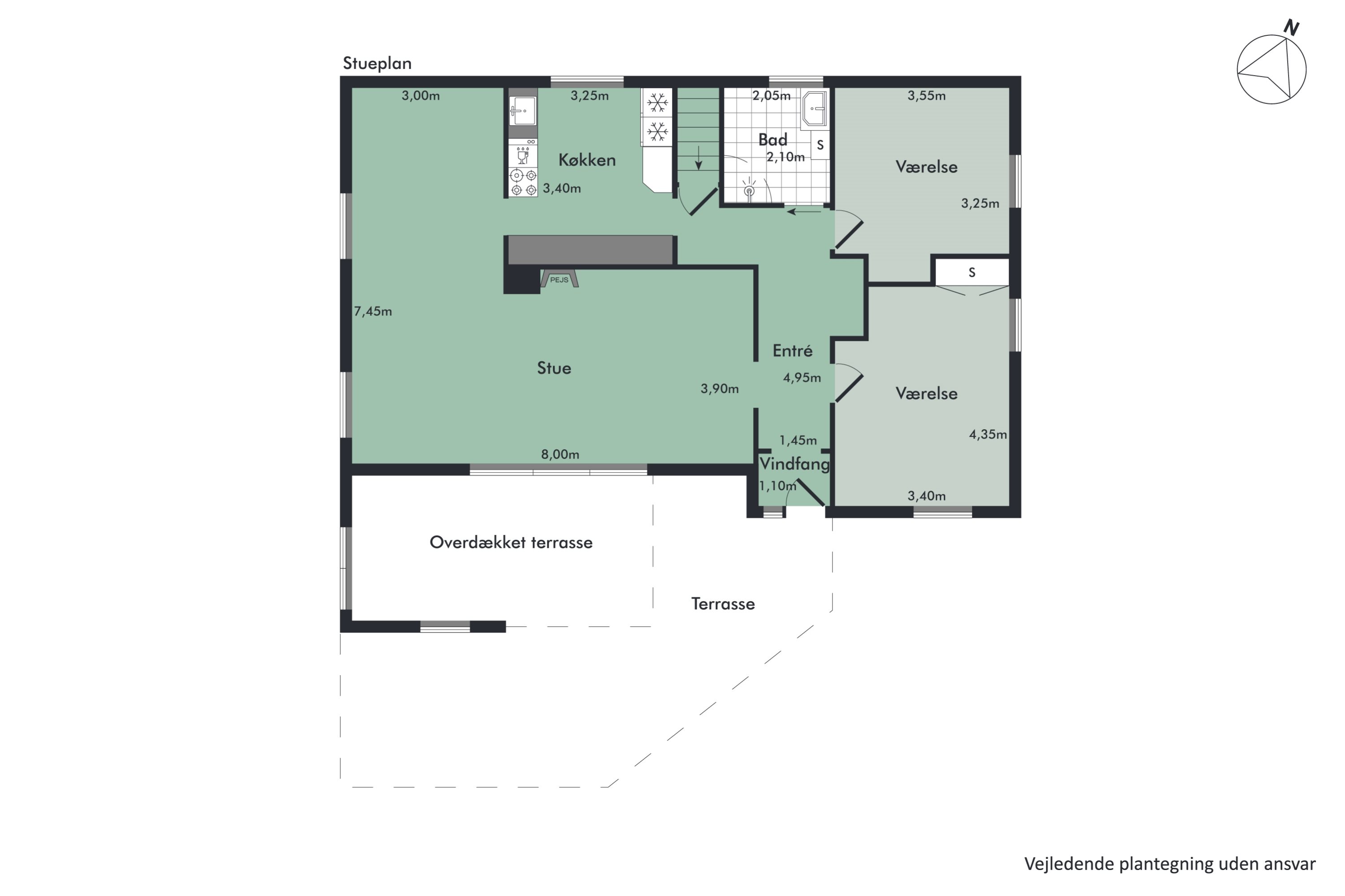 Plantegninger billede af Kildevej 5, Lundby, 9240 Nibe