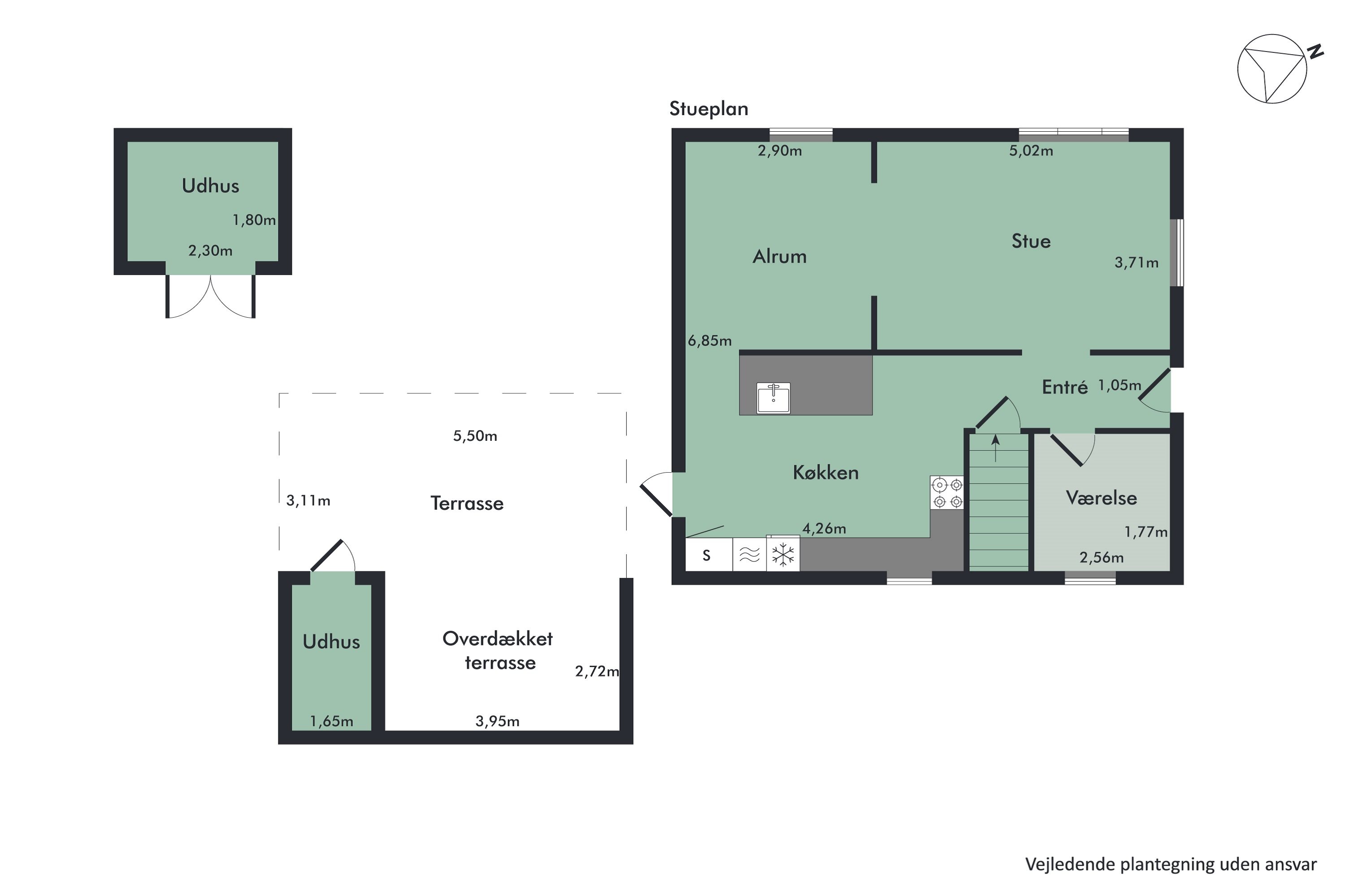 Plantegninger billede af Karlsvej 8, Valsgård, 9500 Hobro