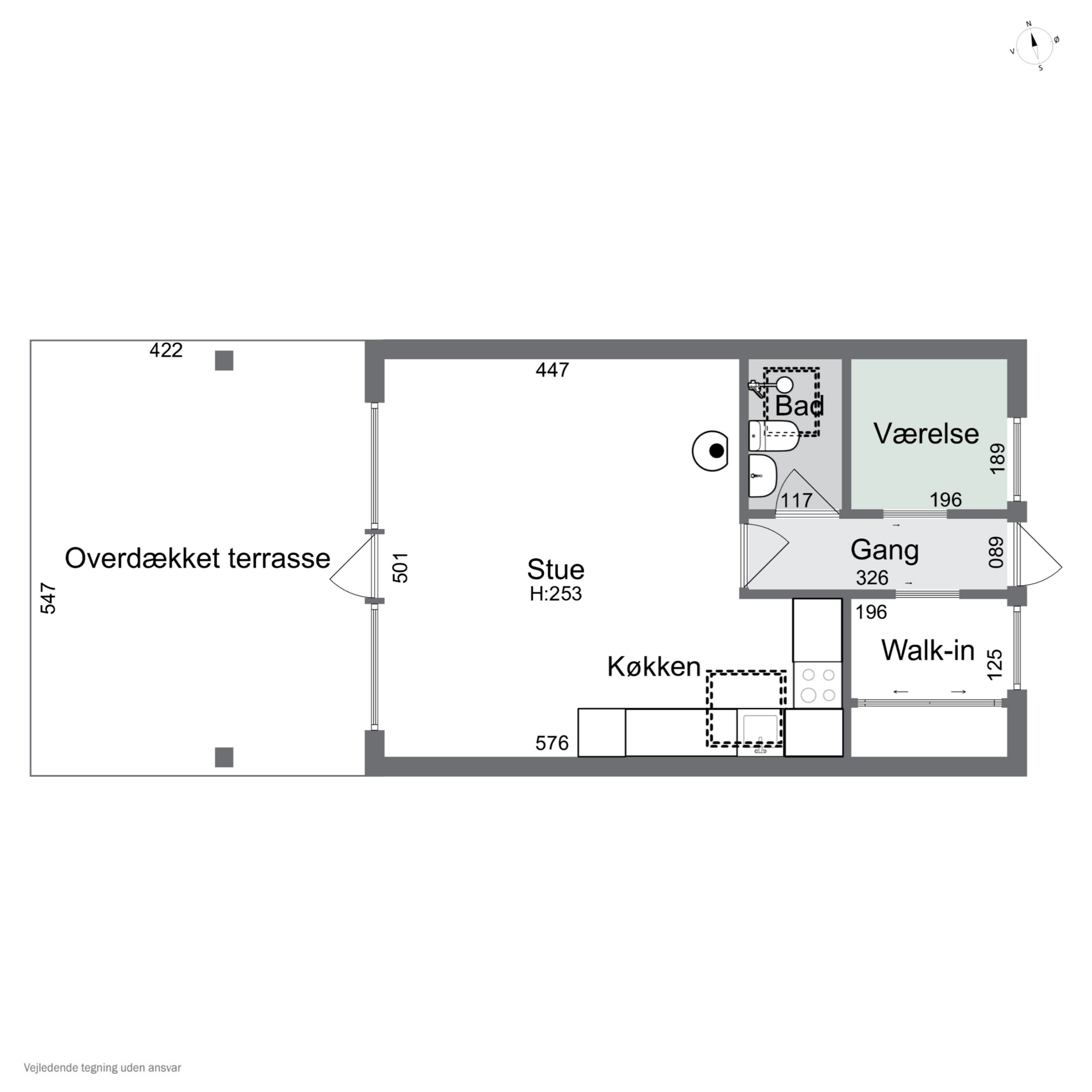 Plantegninger billede af Tjørnevænget 1, 4400 Kalundborg