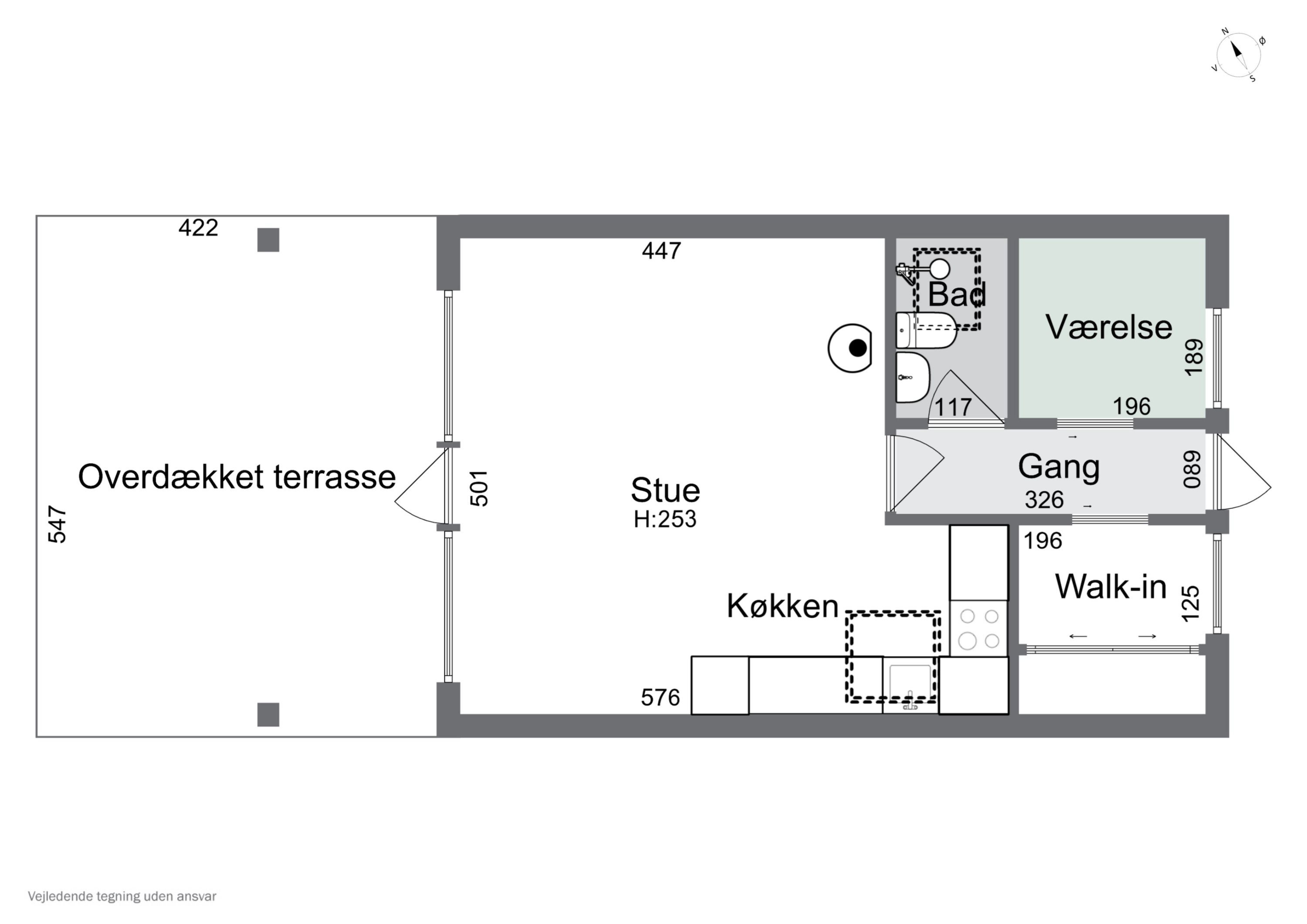 Plantegninger billede af Tjørnevænget 1, 4400 Kalundborg