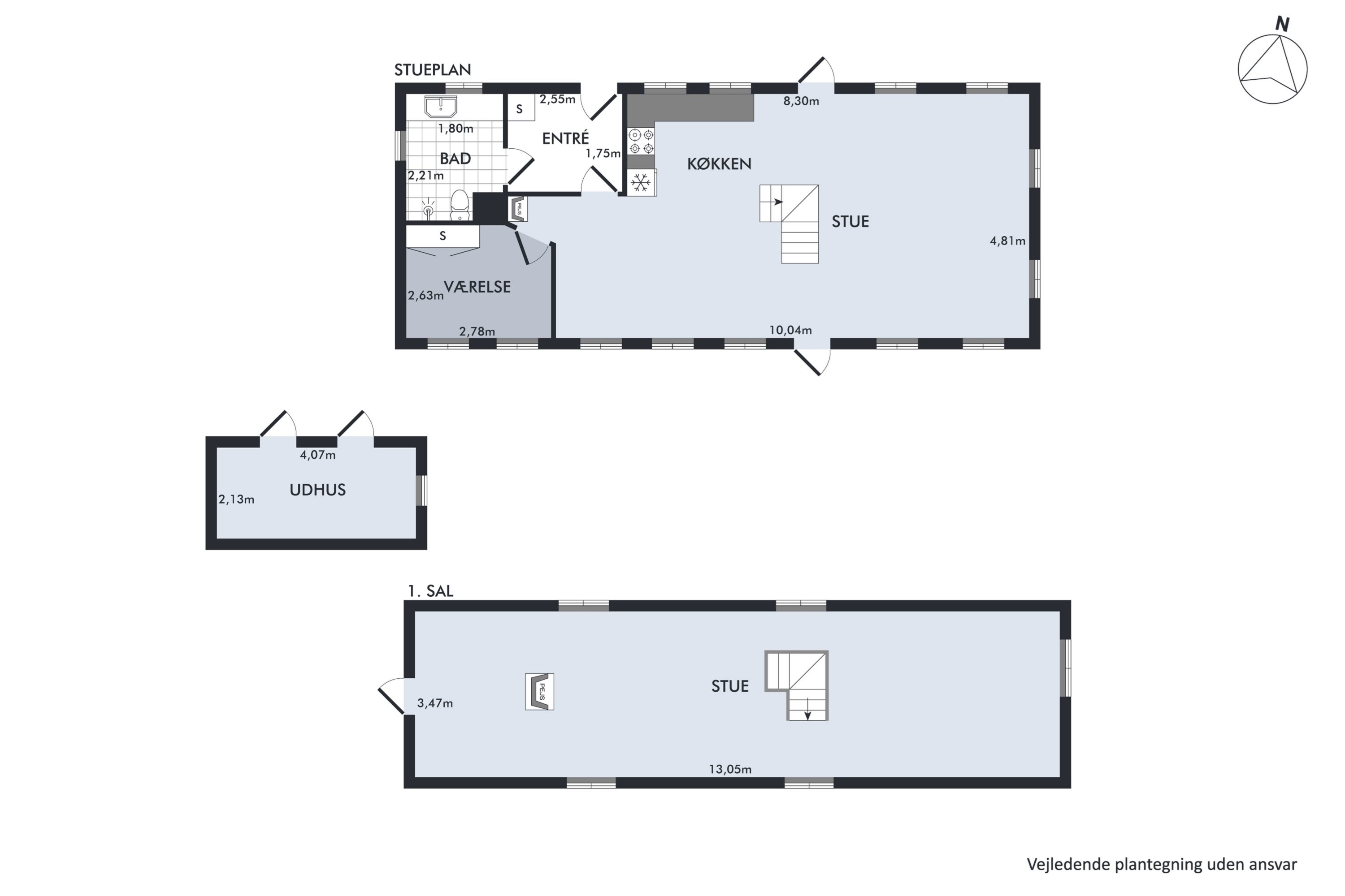 Plantegninger billede af Estruplundvej 25, Store Sjørup, 8950 Ørsted