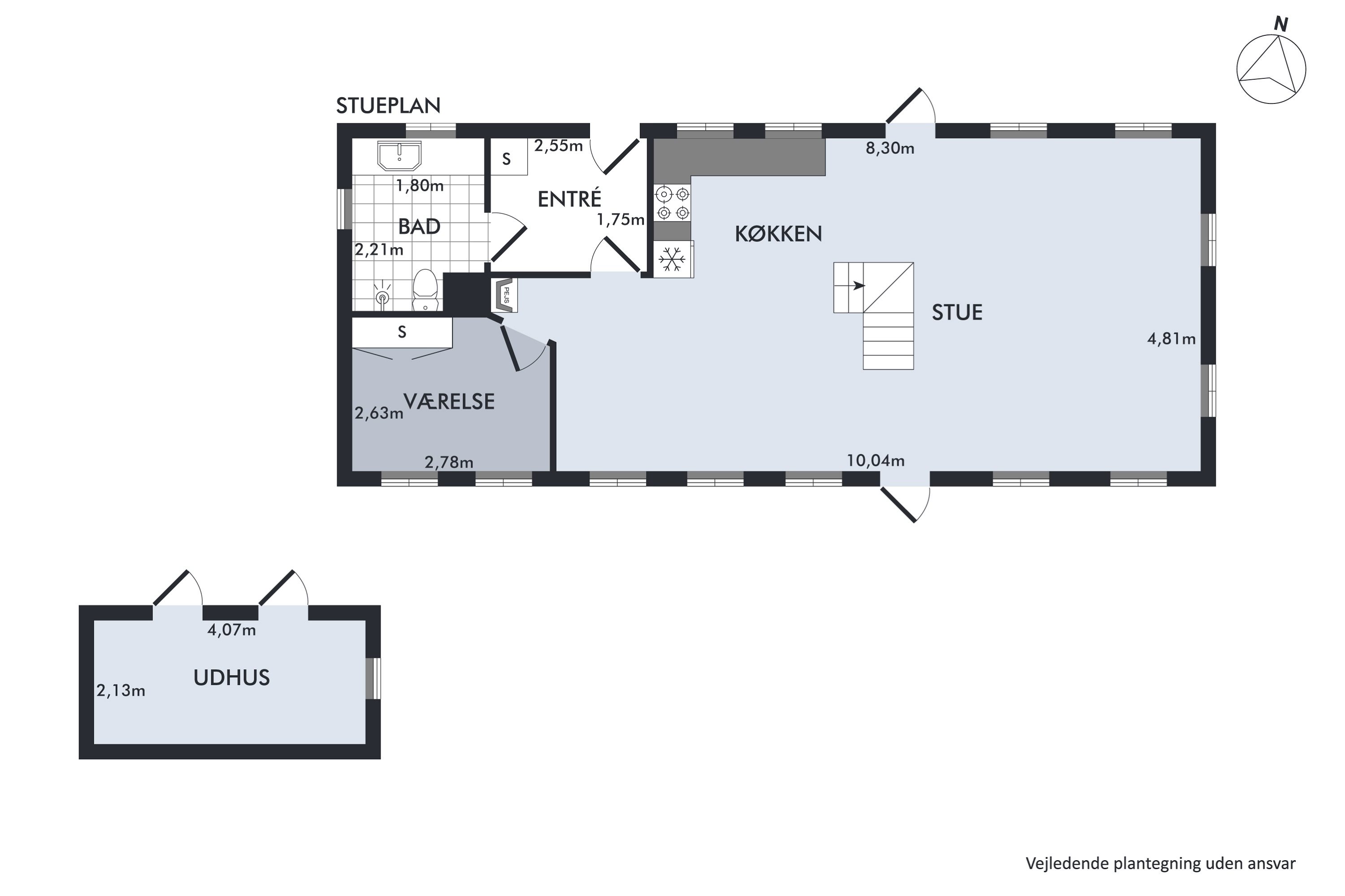 Plantegninger billede af Estruplundvej 25, Store Sjørup, 8950 Ørsted