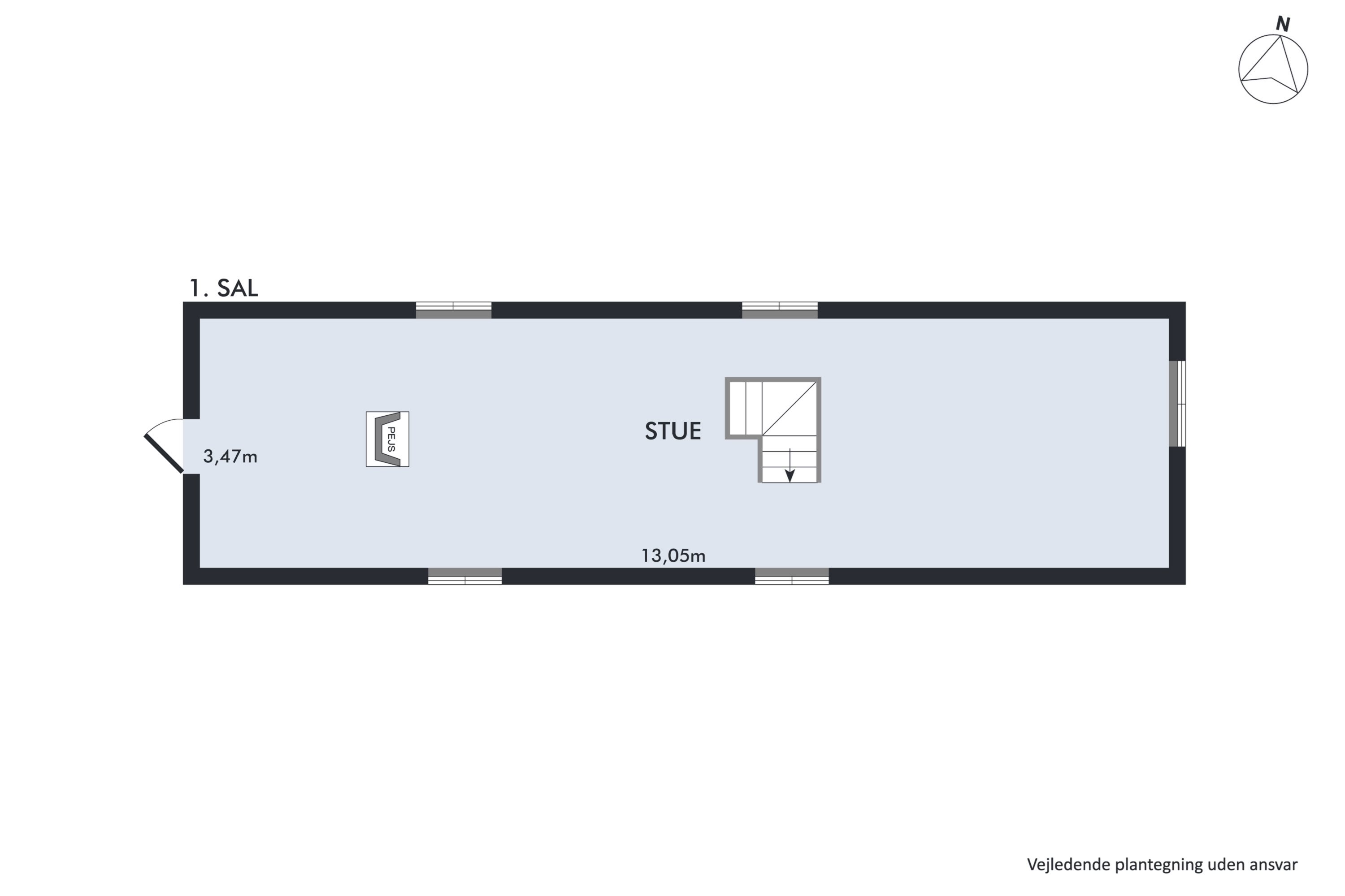 Plantegninger billede af Estruplundvej 25, Store Sjørup, 8950 Ørsted