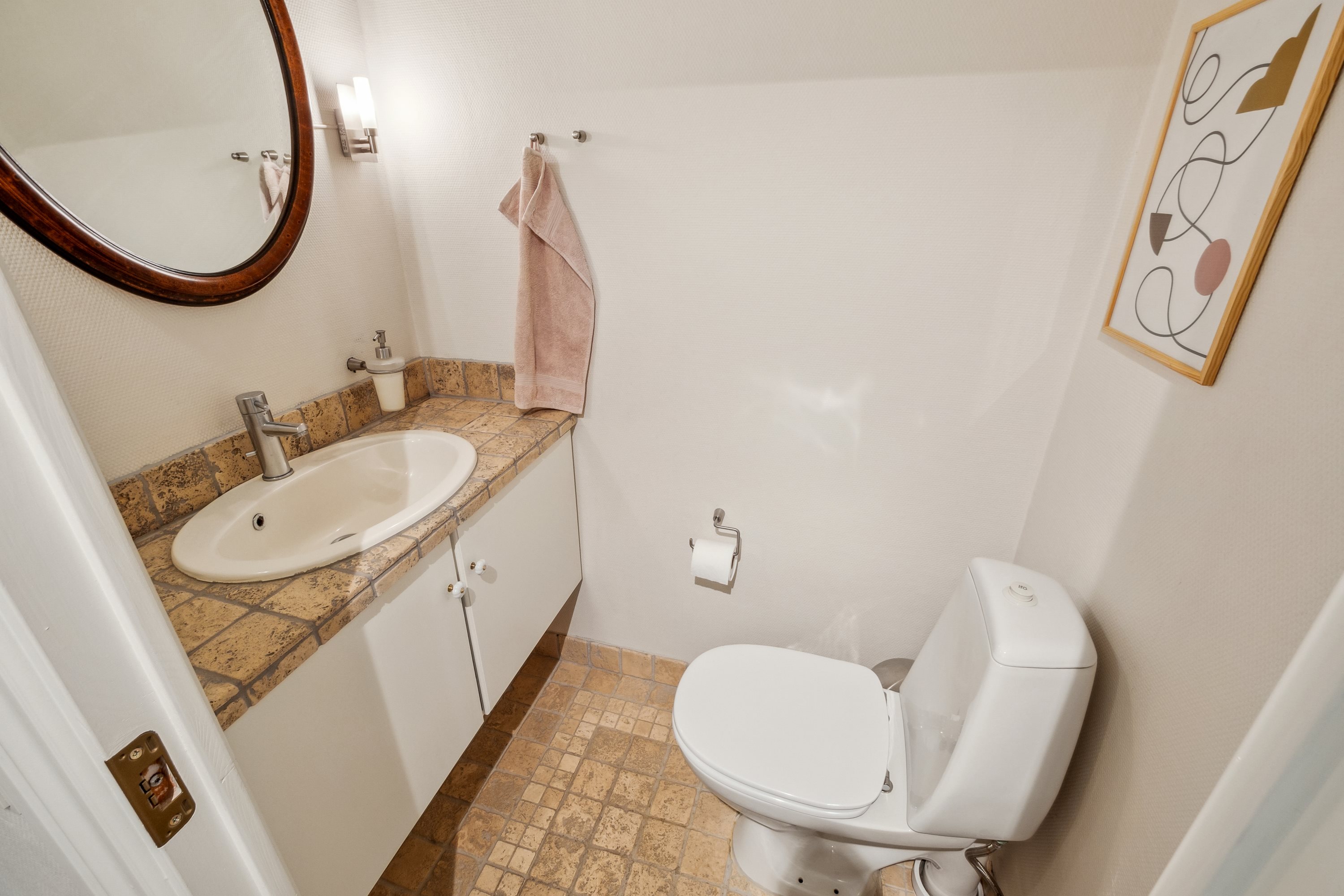 Fremhævet badeværelse billede i fuldskærmstilstand. Billede af Flyndersøvej 12, Estvad, 7800 Skive