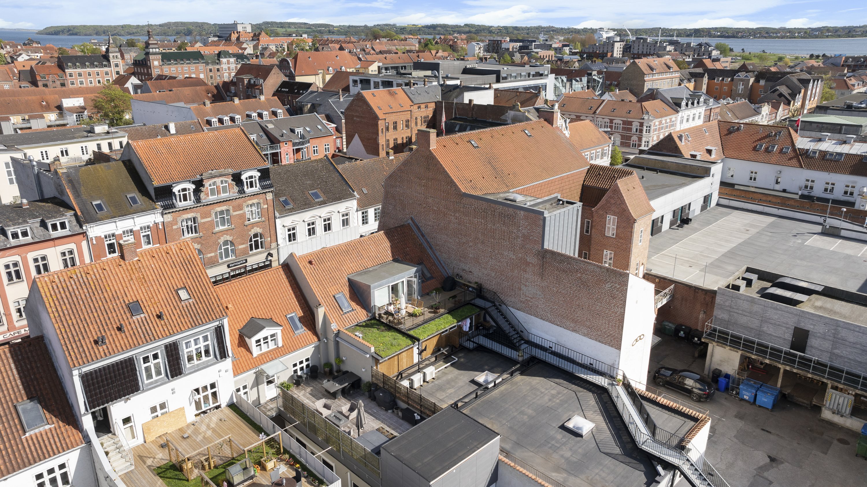 Fremhævet luftfoto billede i fuldskærmstilstand. Billede af Gothersgade 8, 1., 7000 Fredericia