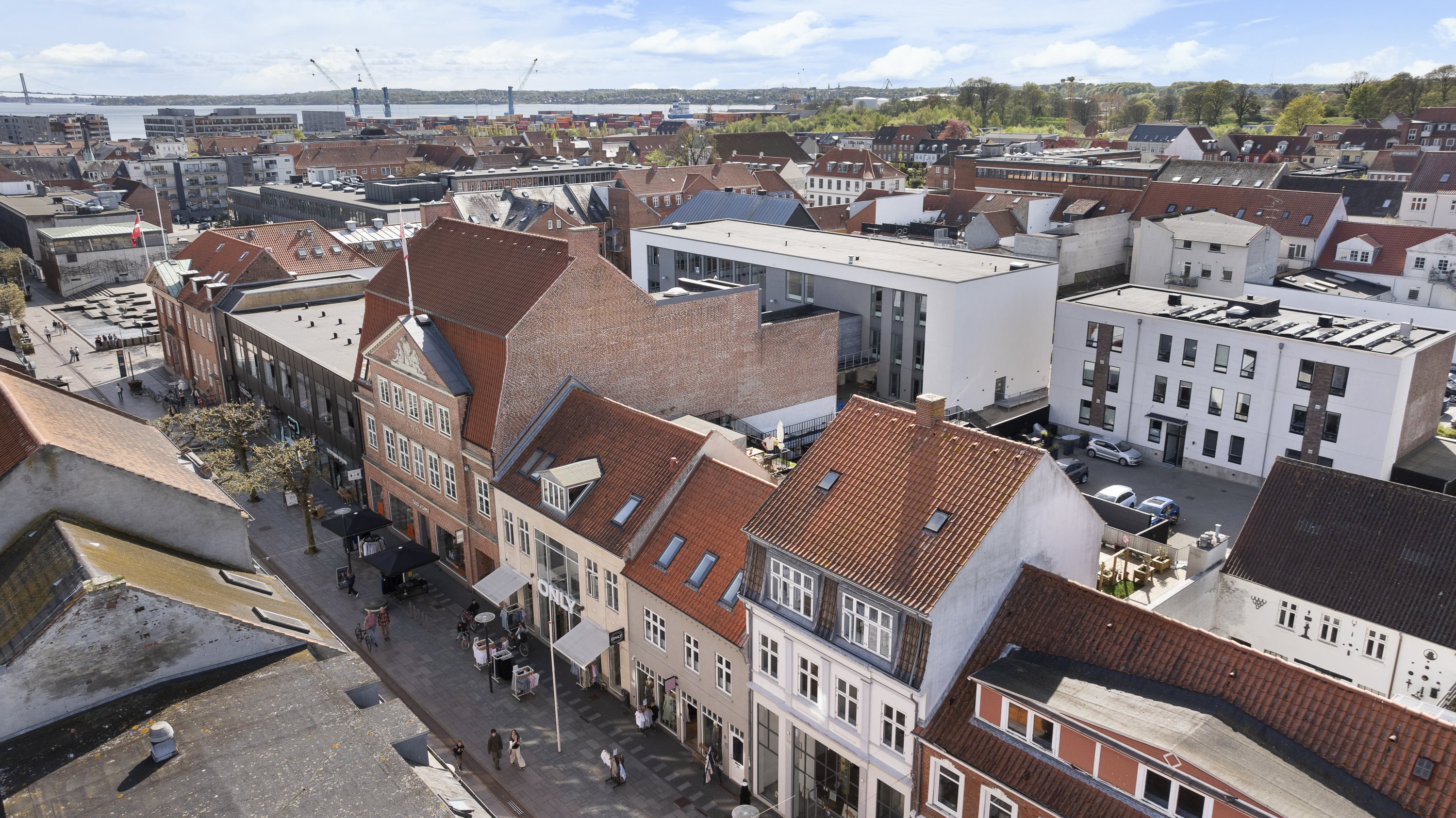 Fremhævet luftfoto billede i fuldskærmstilstand. Billede af Gothersgade 8, 1., 7000 Fredericia