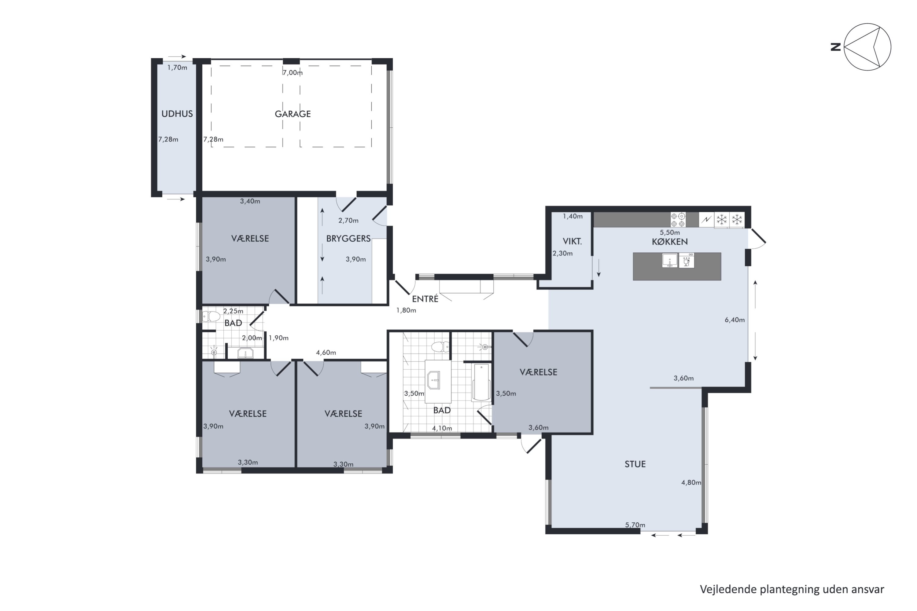 Plantegninger billede af J P Ladefogedsvej 10, 9850 Hirtshals