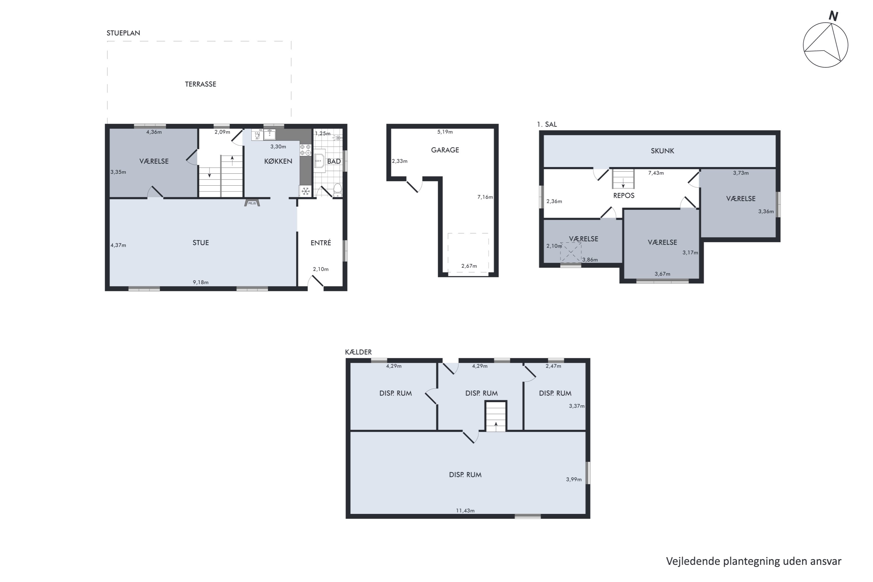 Plantegninger billede af Vandmøllevej 1, Fannerup, 8560 Kolind