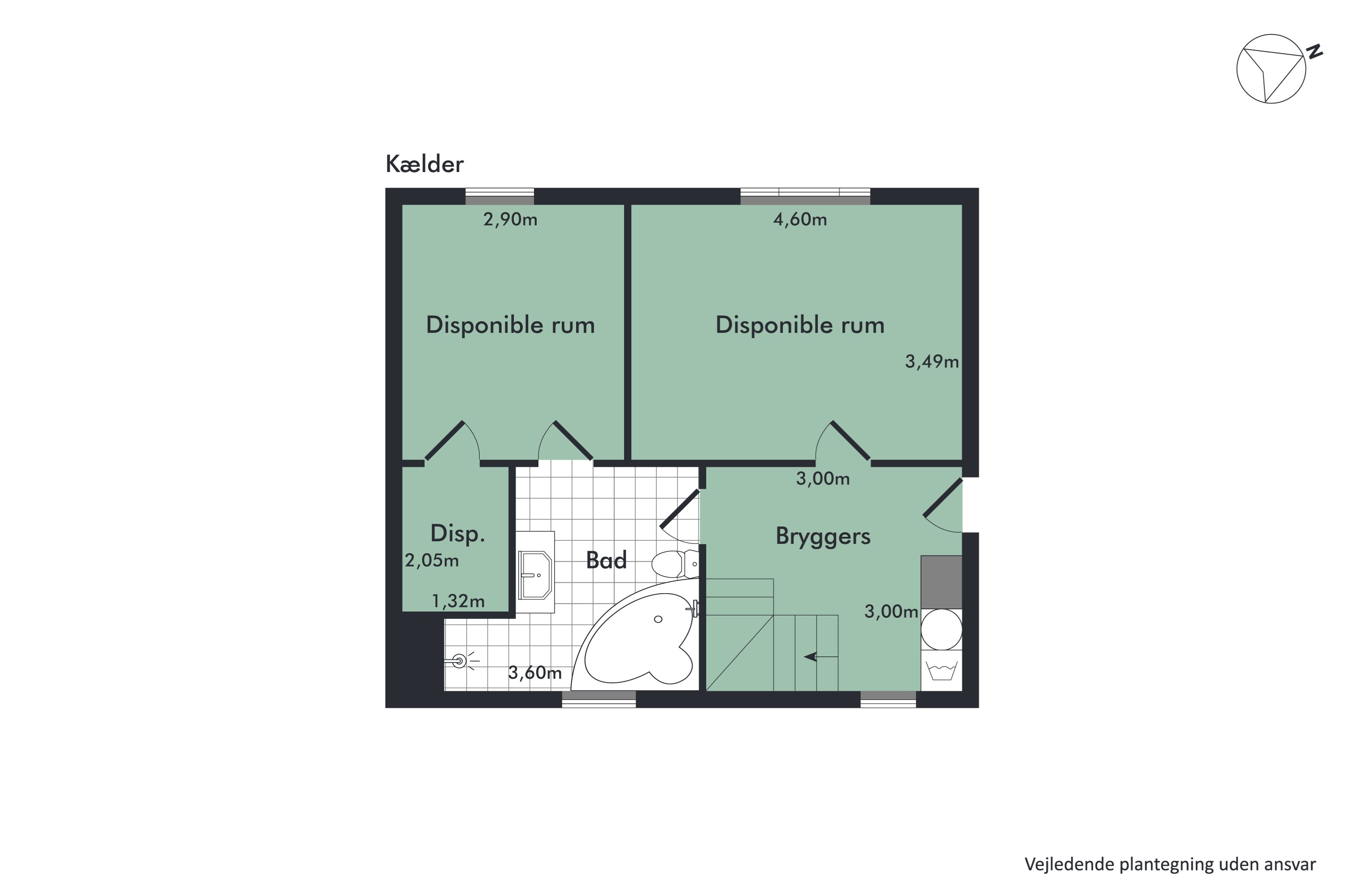 Plantegninger billede af Karlsvej 8, Valsgård, 9500 Hobro