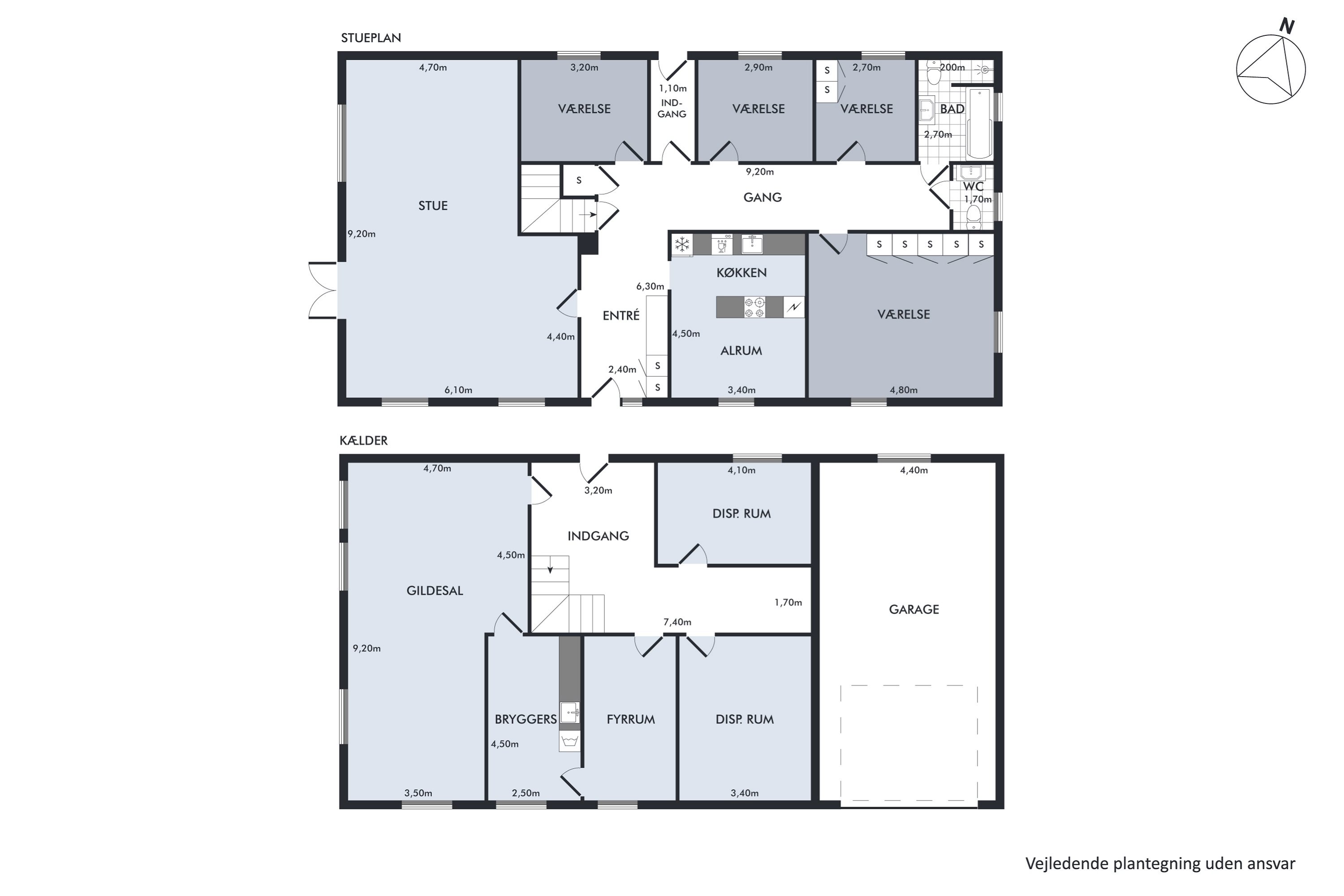 Plantegninger billede af Krogen 1, Bjergsted, 4450 Jyderup