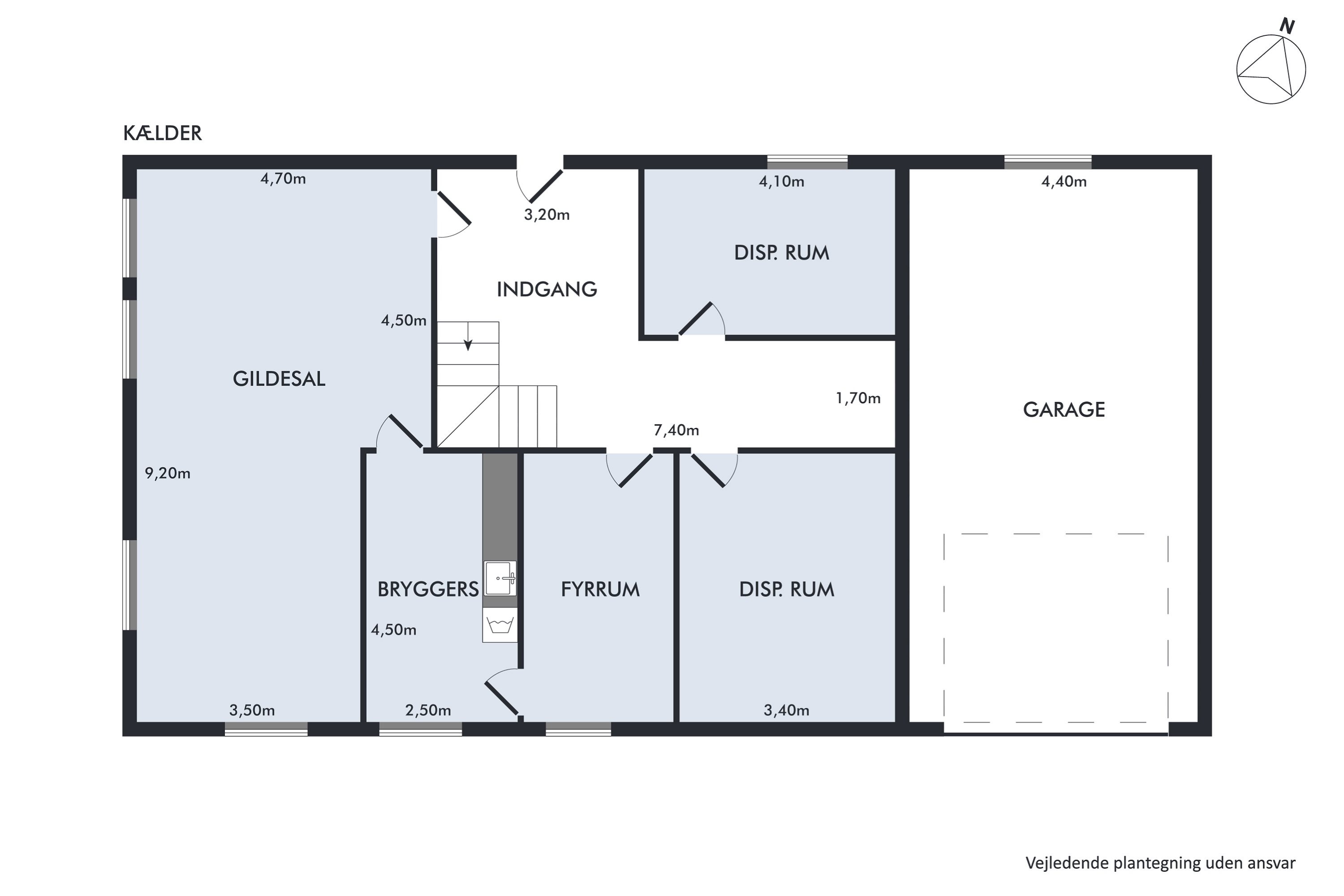 Plantegninger billede af Krogen 1, Bjergsted, 4450 Jyderup