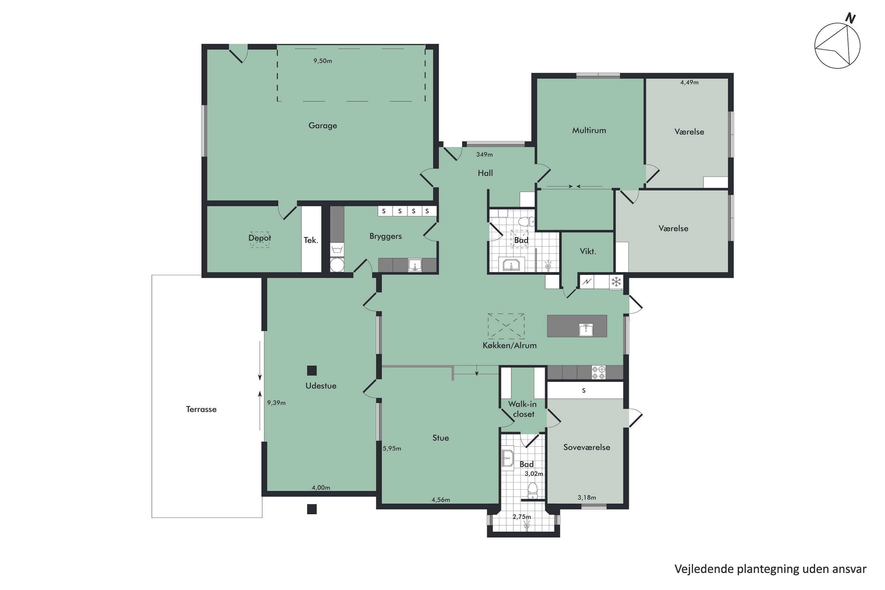 Plantegninger billede af Johannes V. Jensens Vej 1, 9500 Hobro