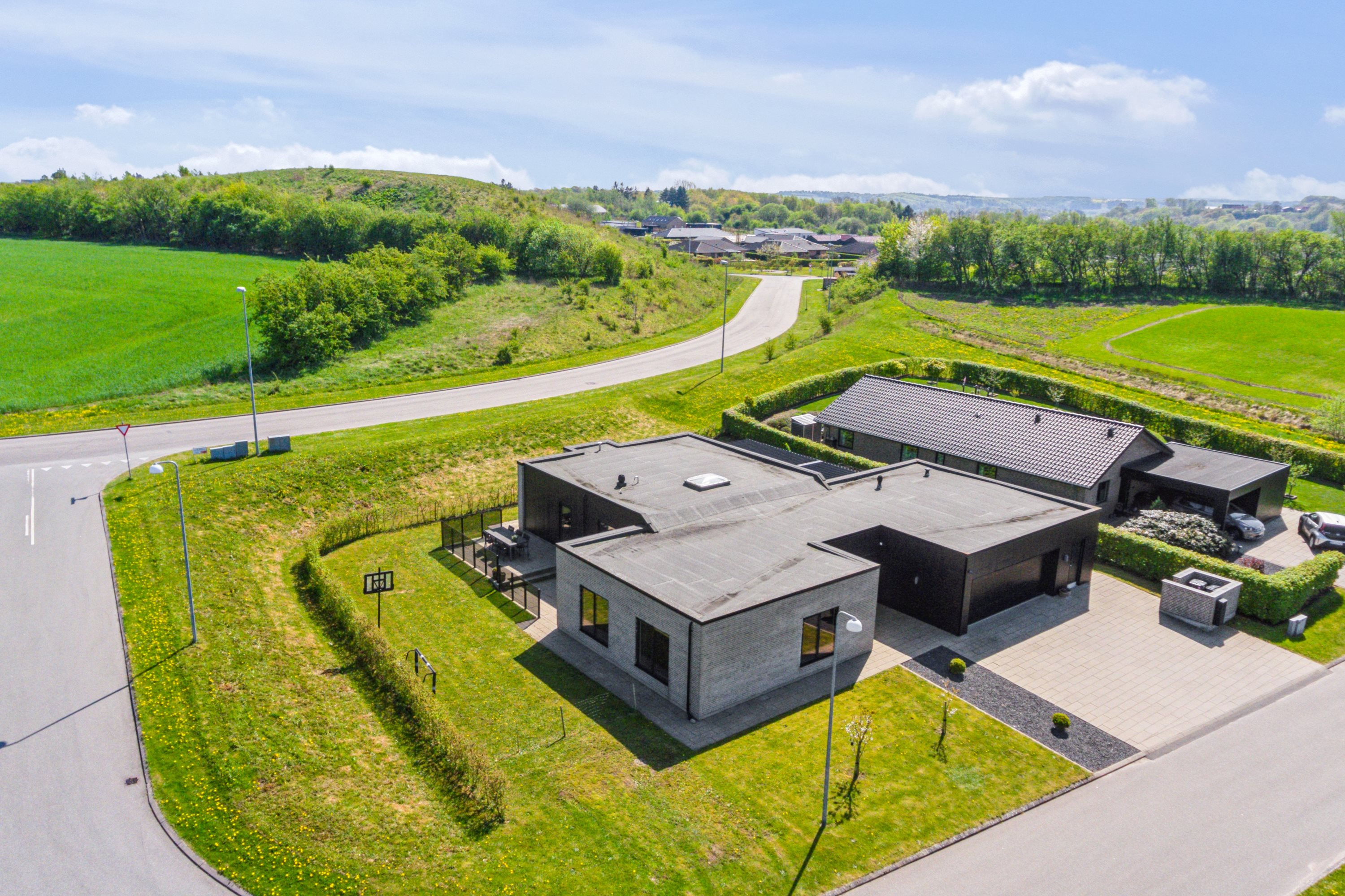 Fremhævet luftfoto billede i fuldskærmstilstand. Billede af Johannes V. Jensens Vej 1, 9500 Hobro