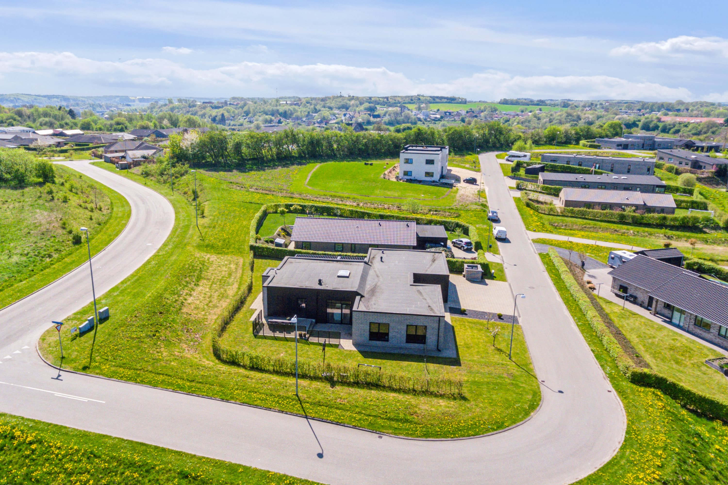 Fremhævet luftfoto billede i fuldskærmstilstand. Billede af Johannes V. Jensens Vej 1, 9500 Hobro