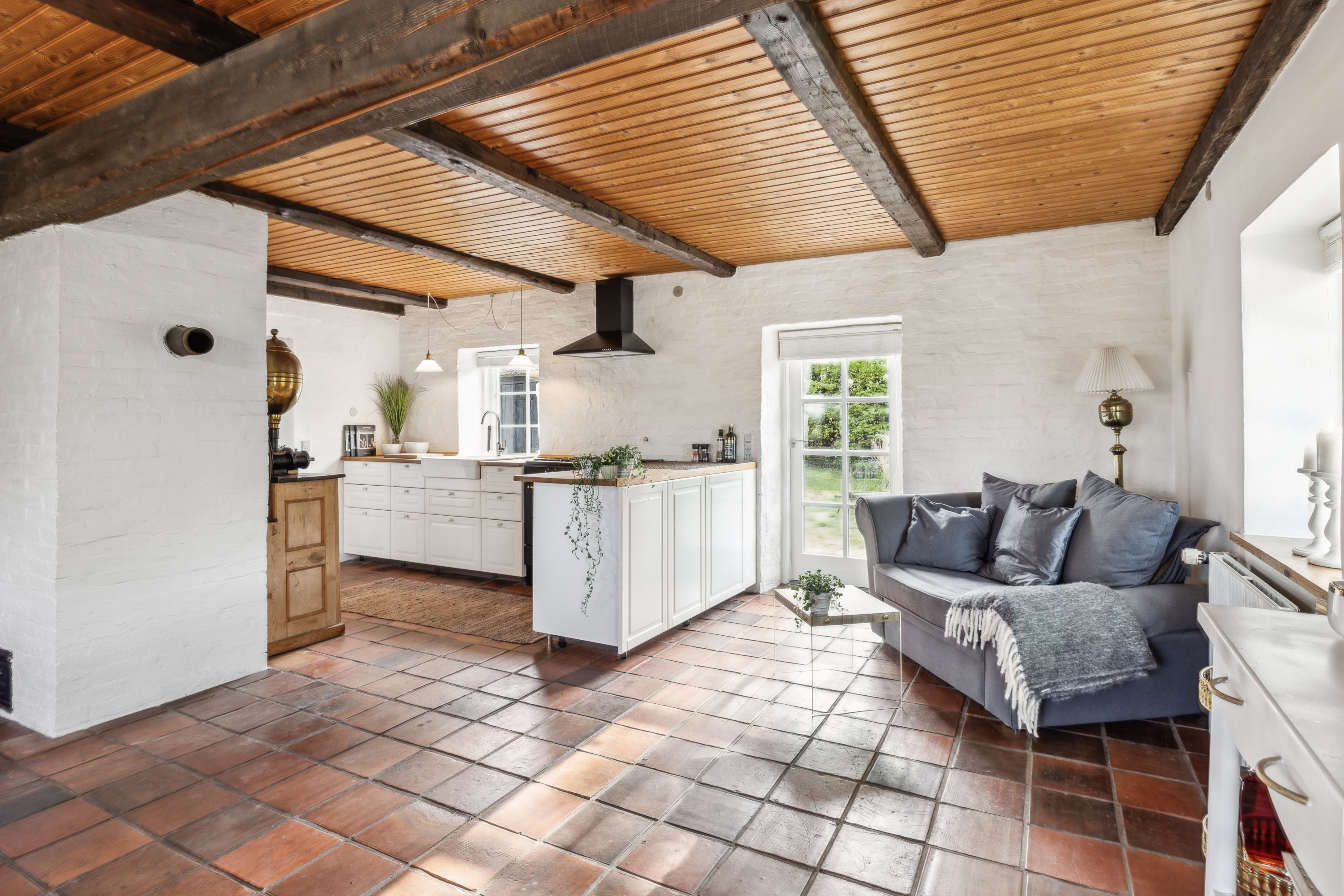 Fremhævet stue billede i fuldskærmstilstand. Billede af Hobro Landevej 131, Nr Vinge, 8830 Tjele