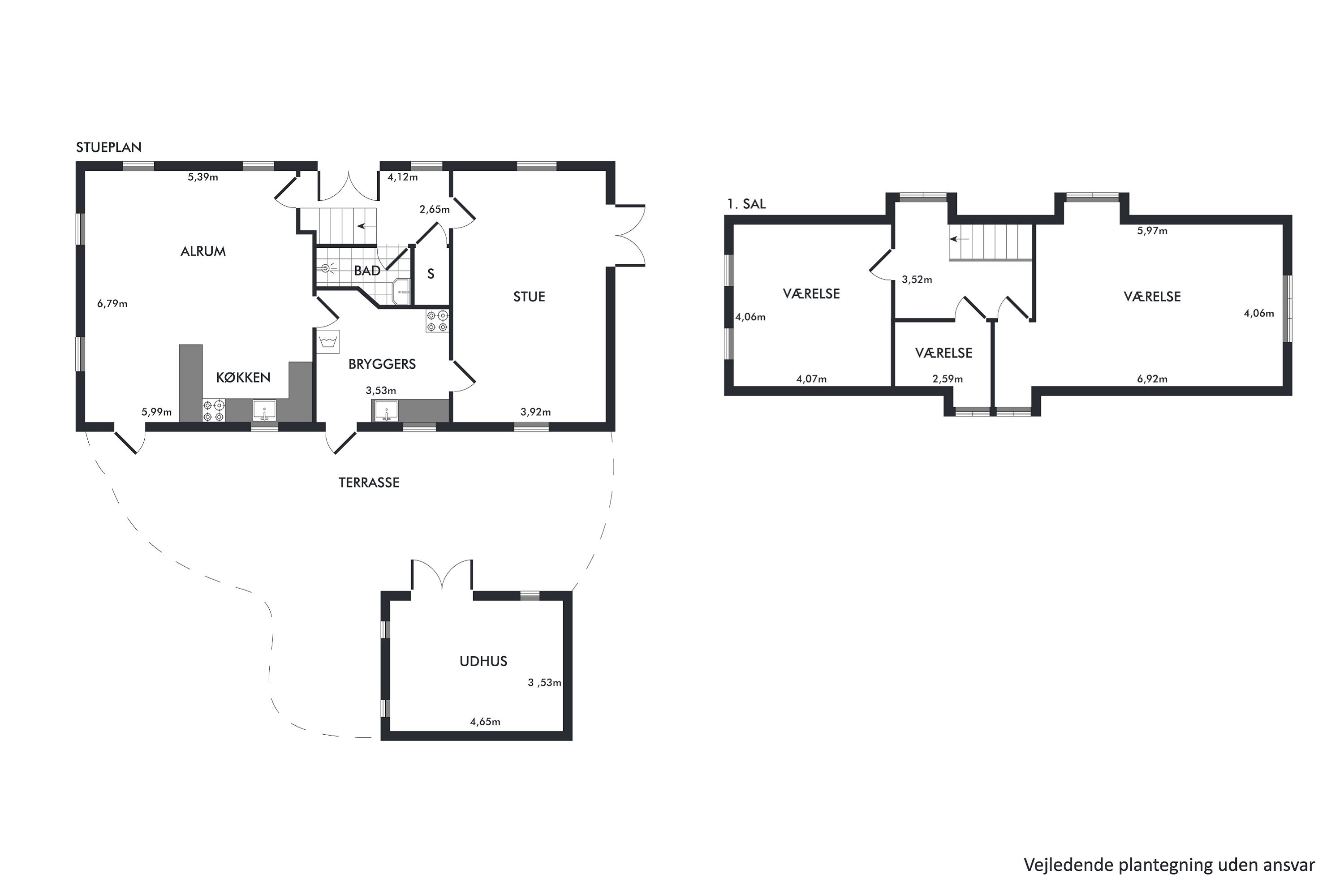 Plantegninger billede af Hobro Landevej 131, Nr Vinge, 8830 Tjele