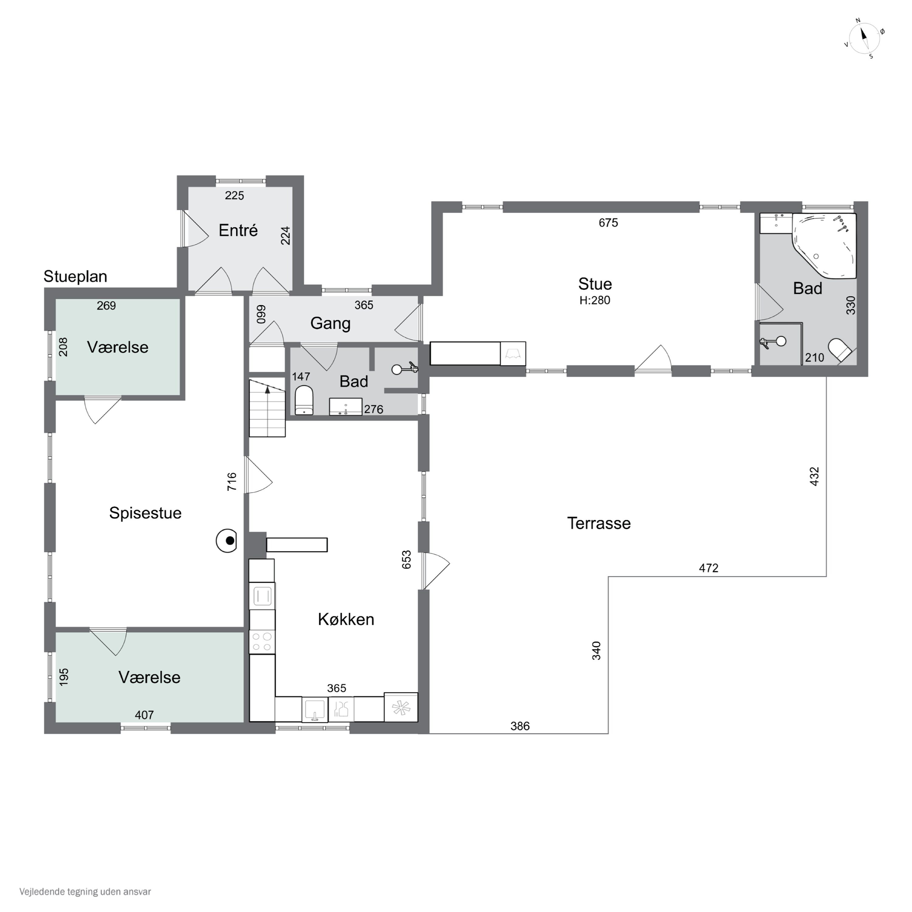 Plantegninger billede af Klostermøllevej 15, 7770 Vestervig