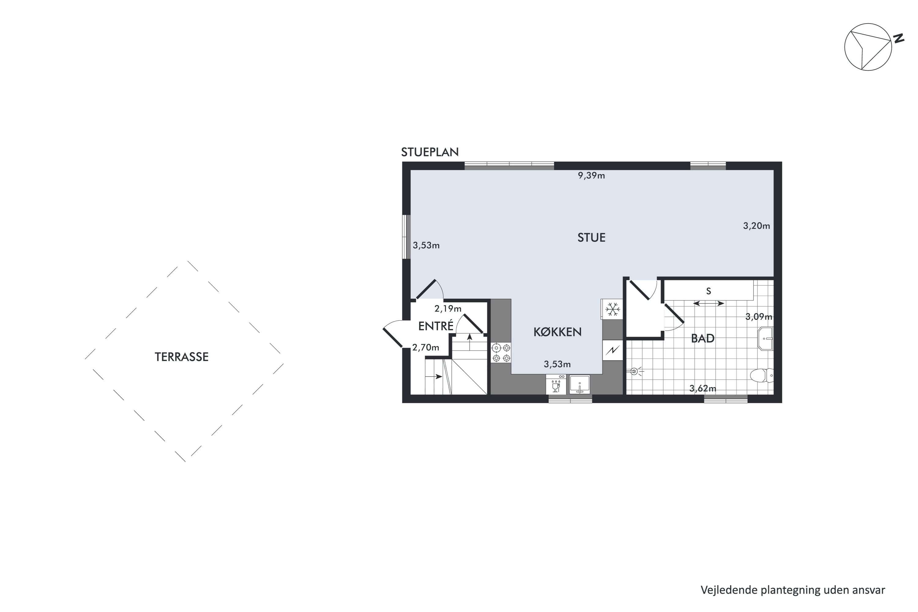 Plantegninger billede af Solbakken 10, Pindstrup, 8550 Ryomgård