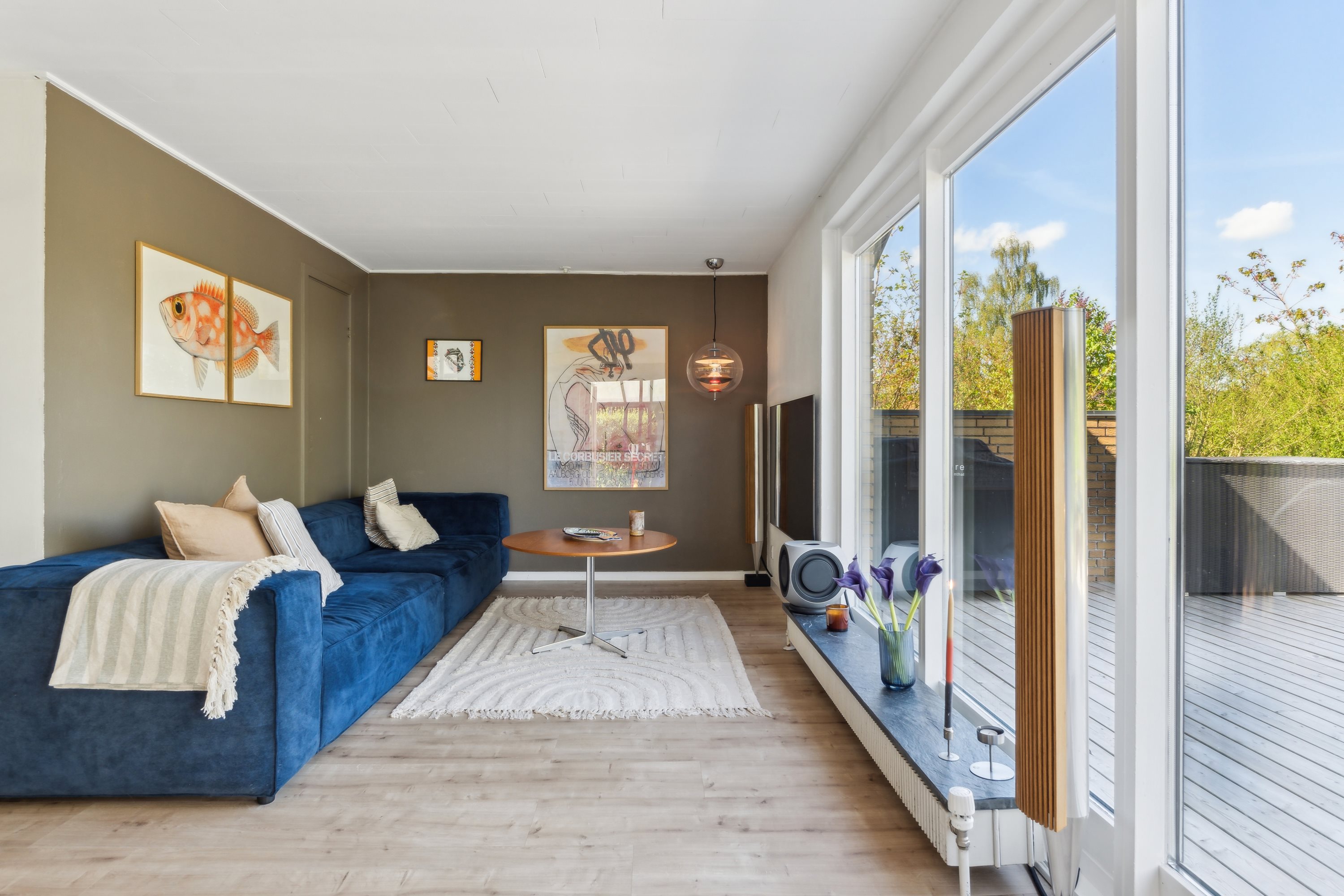 Fremhævet stue billede i fuldskærmstilstand. Billede af Gjessøparken 19, Gjessø, 8600 Silkeborg