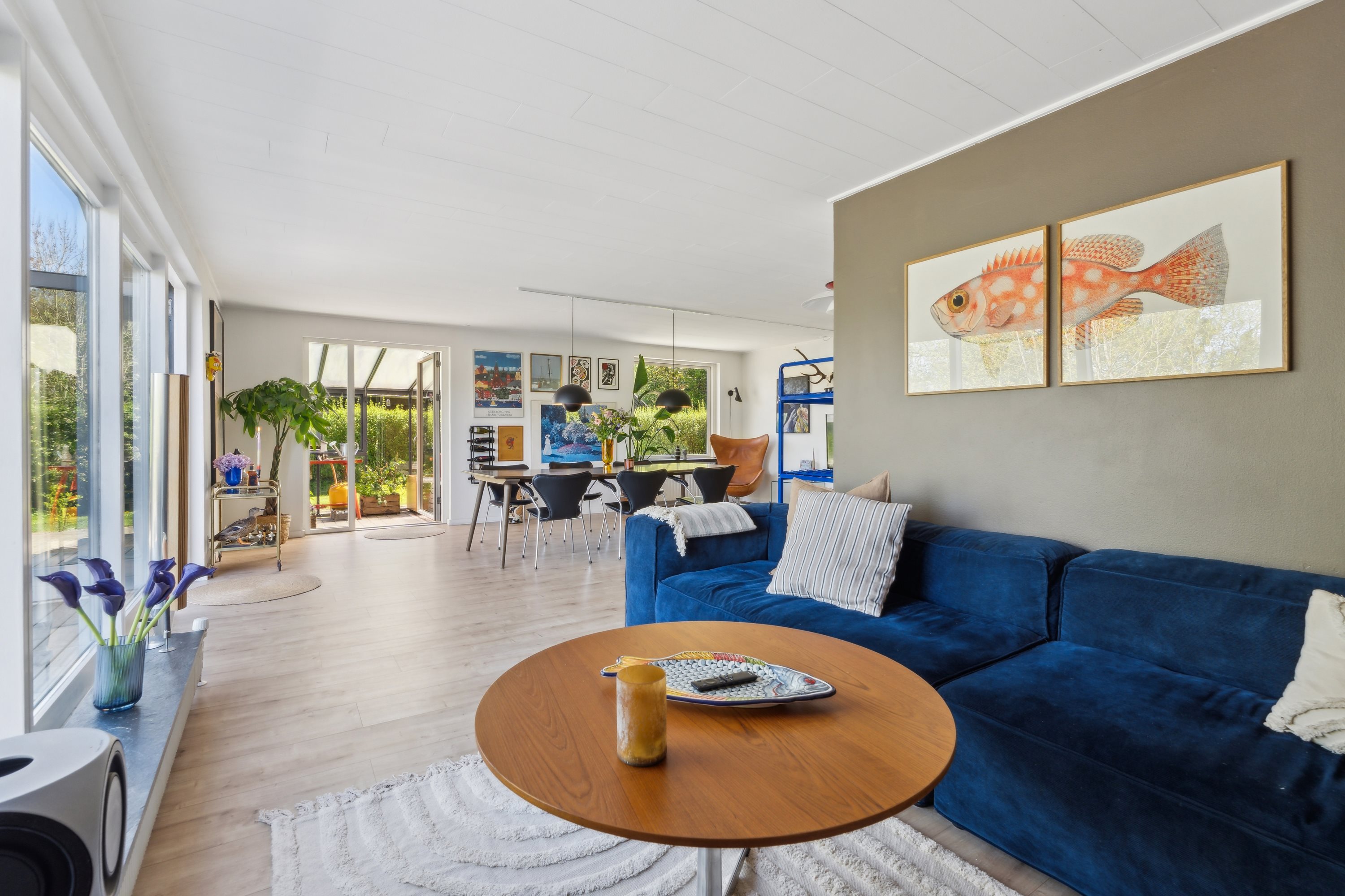 Fremhævet stue billede i fuldskærmstilstand. Billede af Gjessøparken 19, Gjessø, 8600 Silkeborg