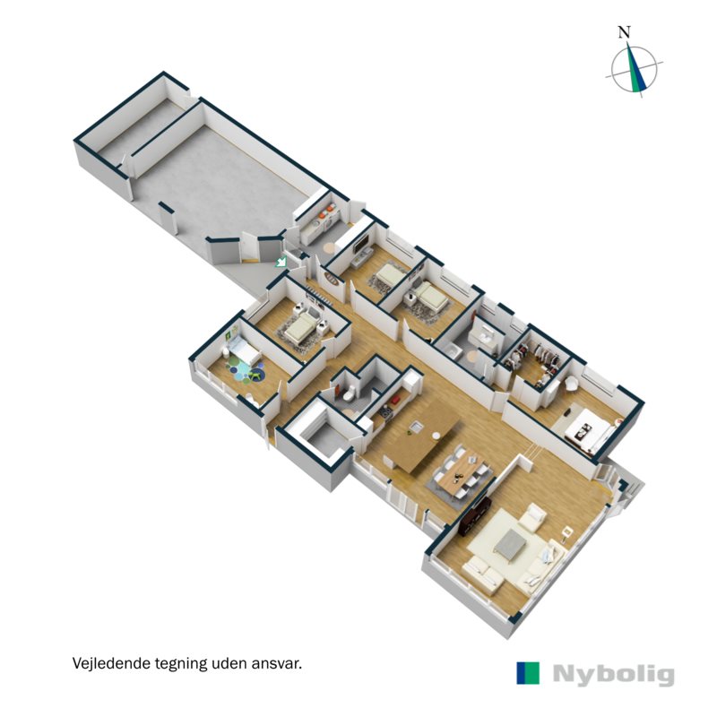 Plantegninger billede af Ådalen 54, 6600 Vejen