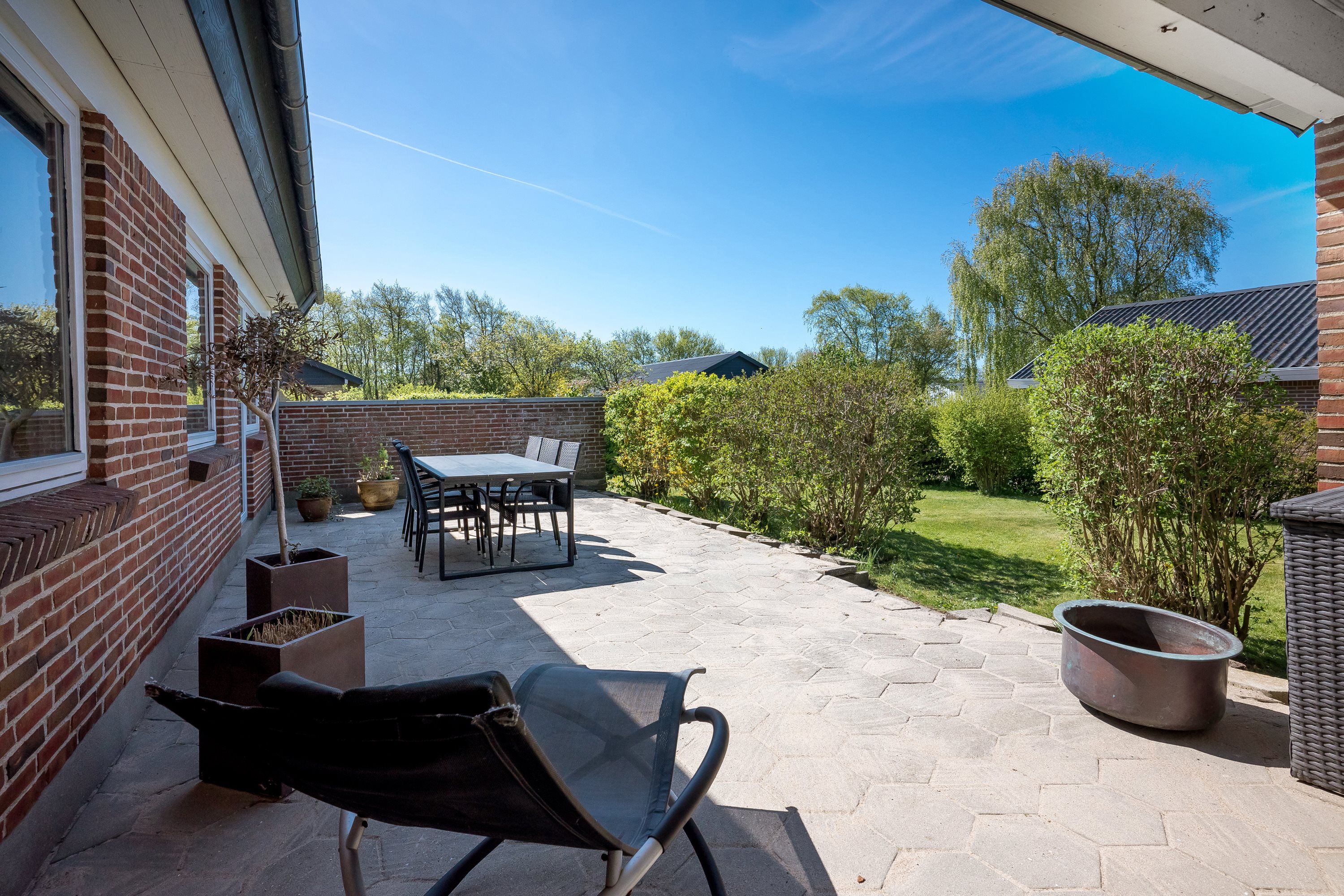 Fremhævet terrasse billede i fuldskærmstilstand. Billede af Ydunslund 28, 7620 Lemvig