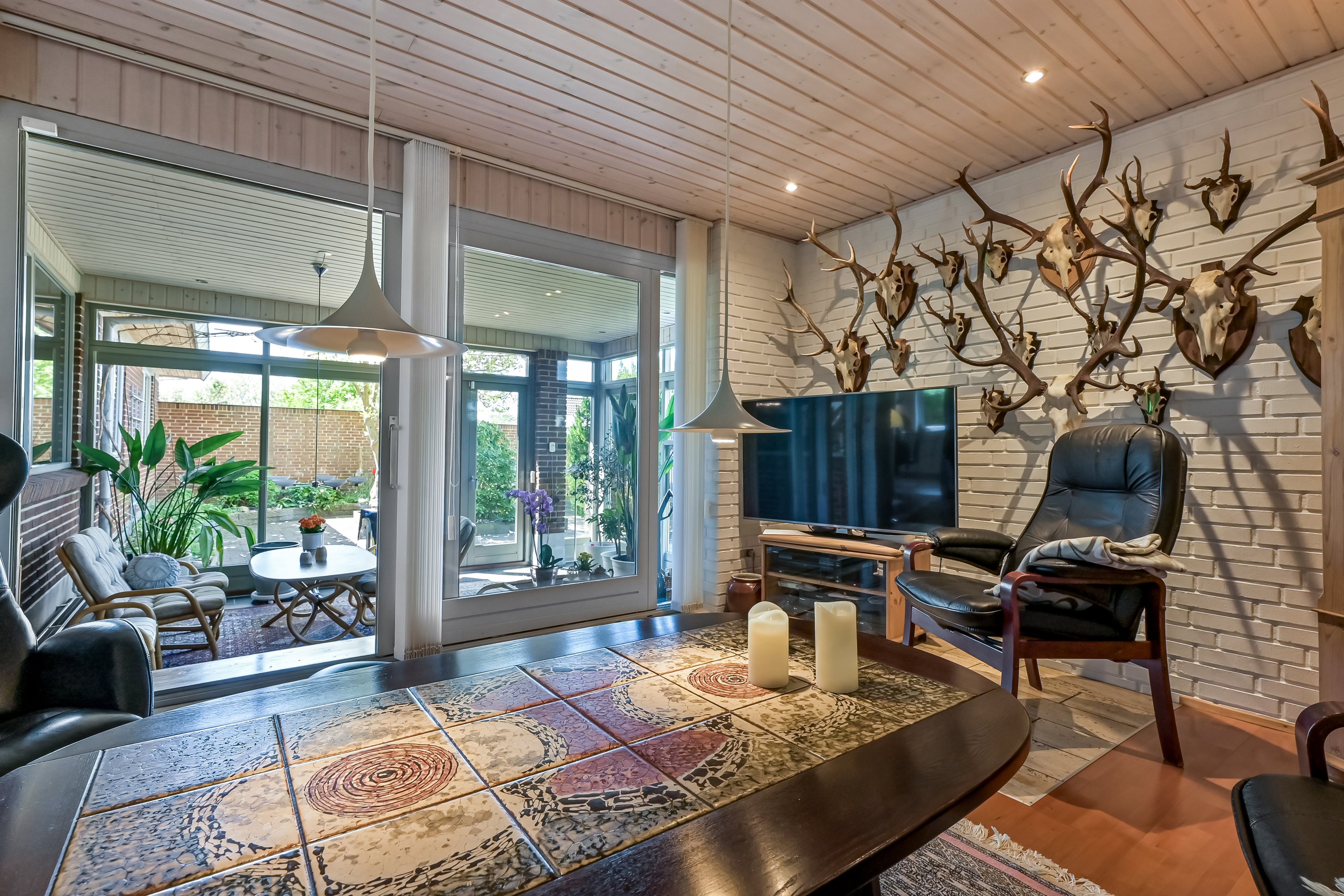 Fremhævet stue billede i fuldskærmstilstand. Billede af Nygårdparken 12, Gjellerup, 7400 Herning