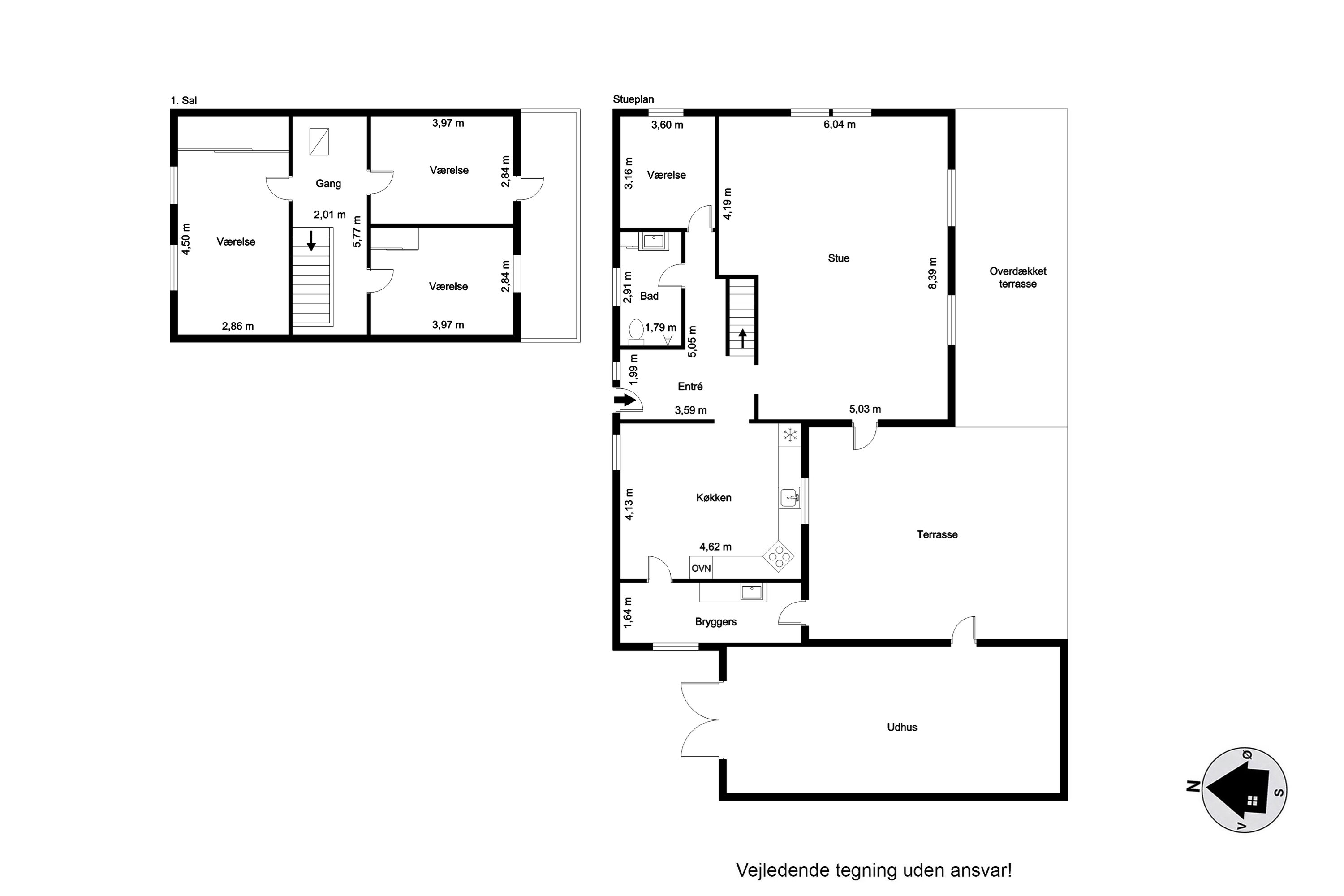 Plantegninger billede af Volstruphedevej 22, 9300 Sæby