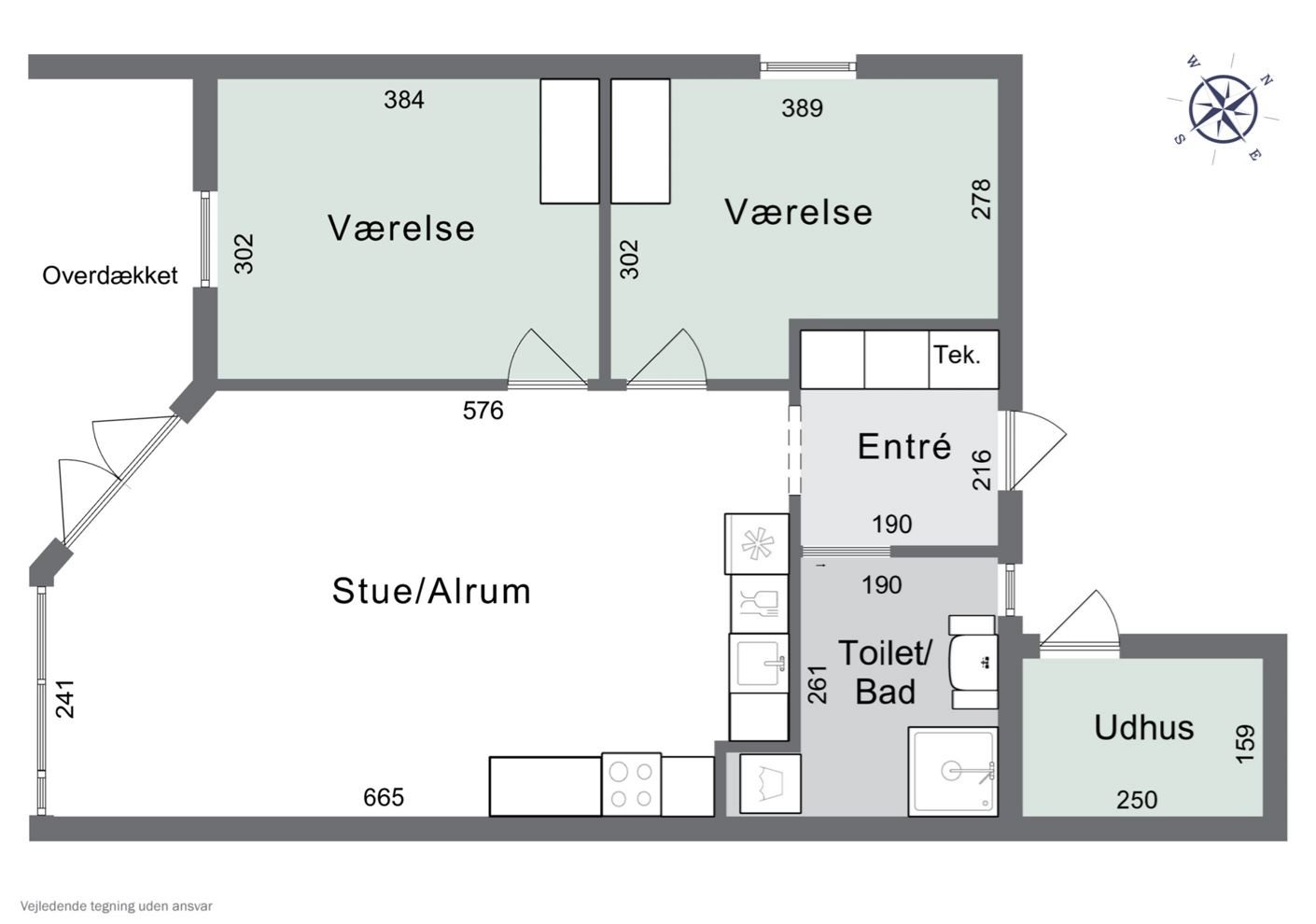 Plantegninger billede af Kirkebakken 3A, 4500 Nykøbing Sj