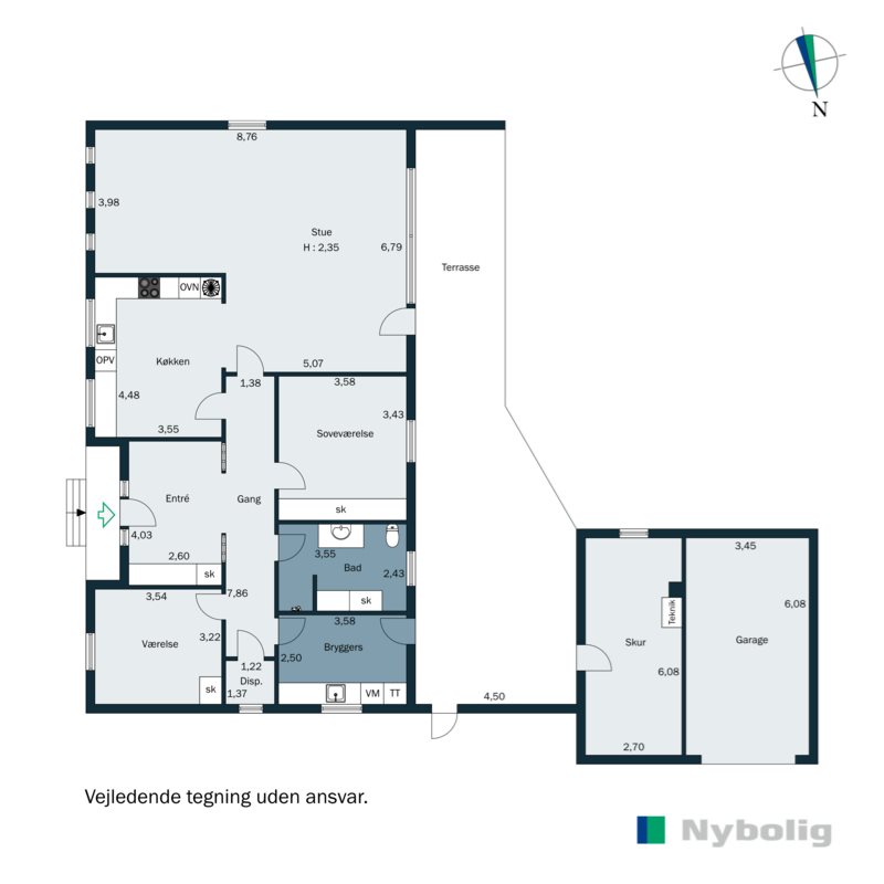 Plantegninger billede af Ahlefeldtvej 17, Søgaard, 6200 Aabenraa