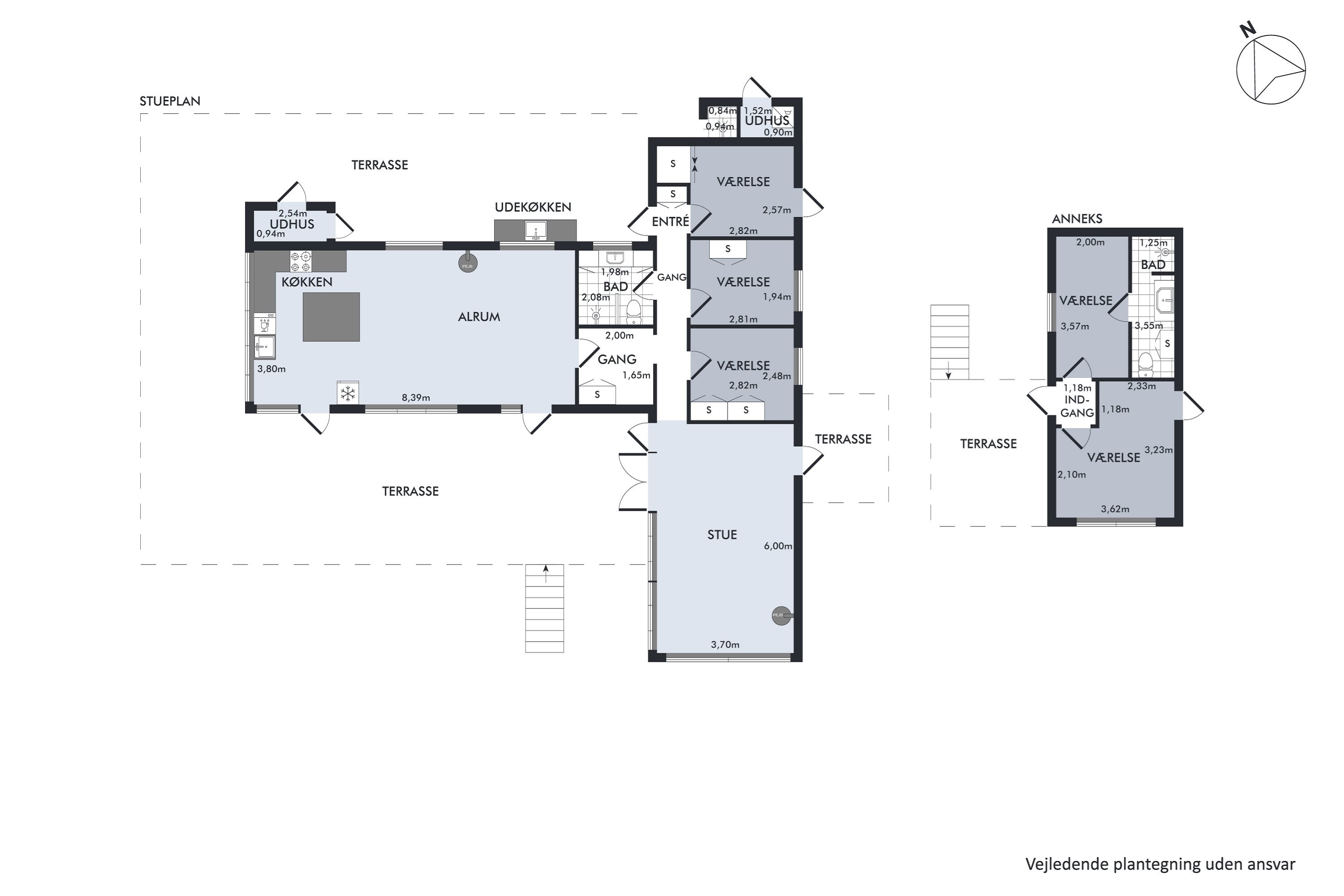 Plantegninger billede af Vibevej 6, Lyngsbæk Strand, 8400 Ebeltoft