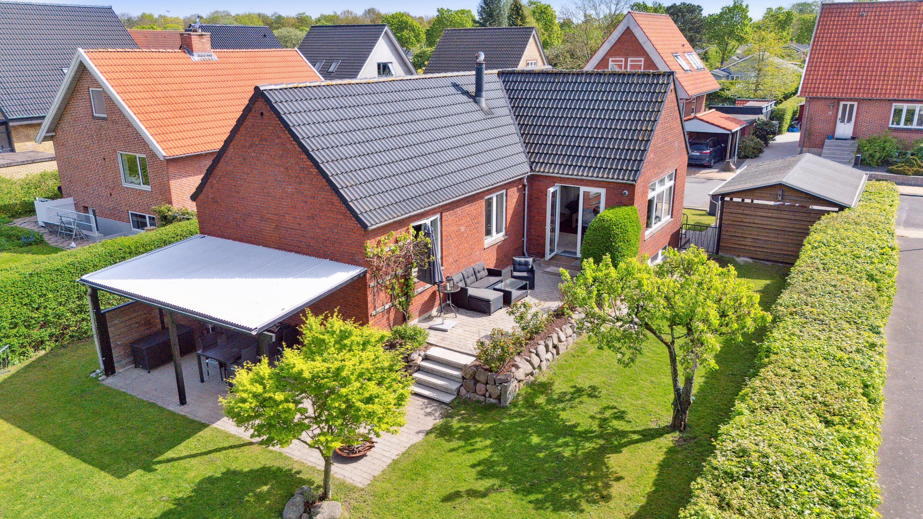 Miniaturebillede 1: set fra haven. Billede af Kongelysvej 16, 5000 Odense C