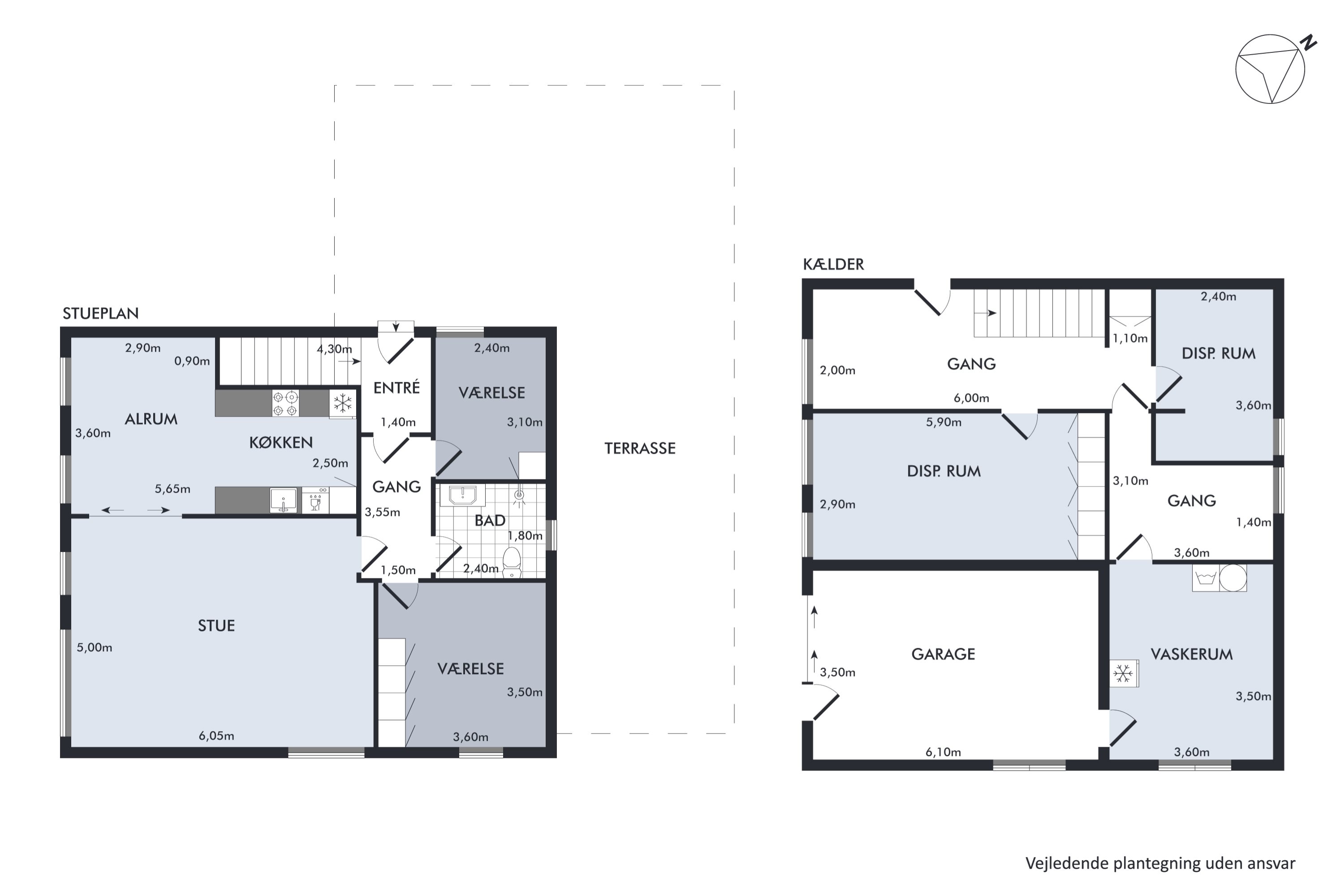 Plantegninger billede af Bjerrevej 7, 8840 Rødkærsbro