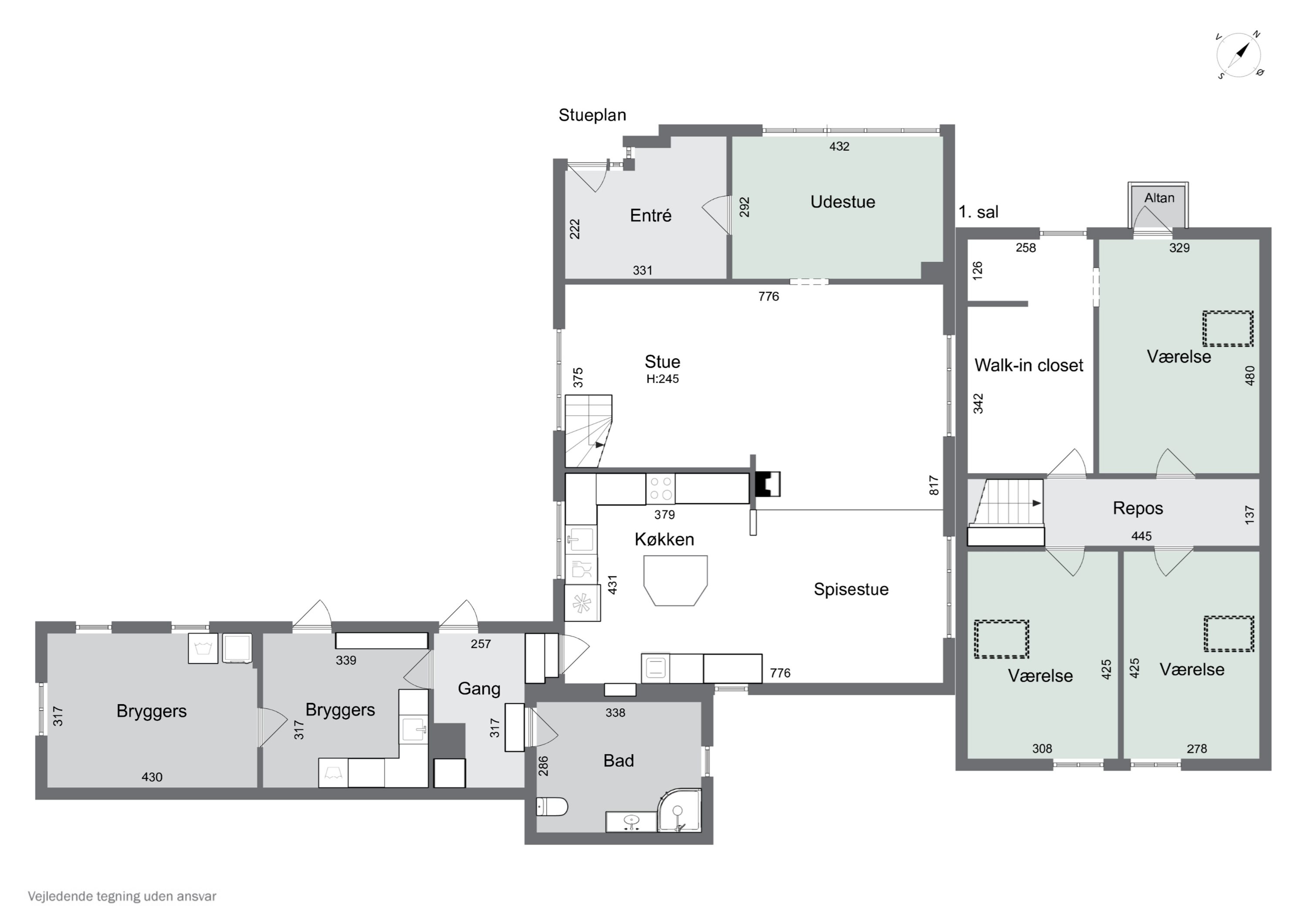 Plantegninger billede af Rørvigvej 86, 4500 Nykøbing Sj