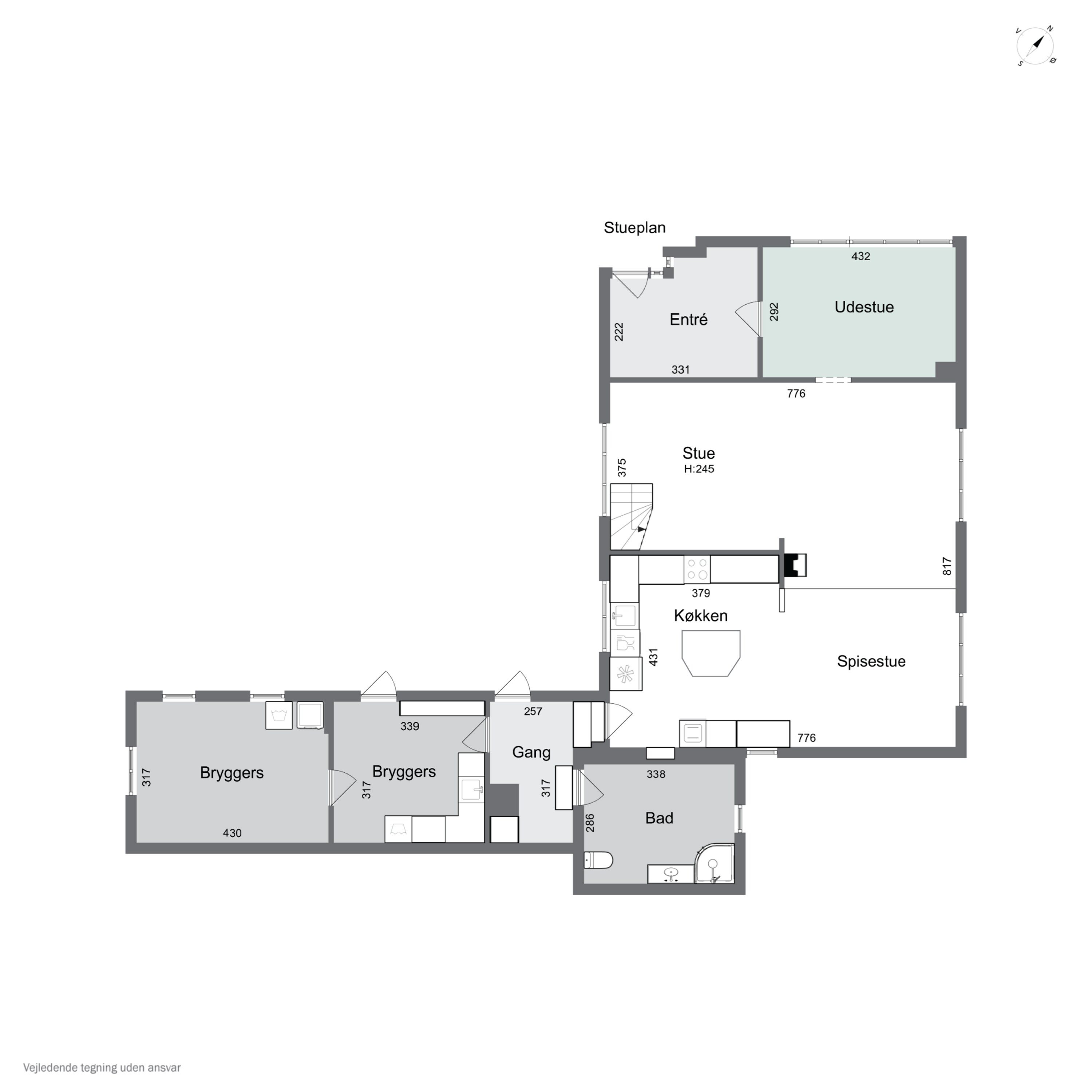 Plantegninger billede af Rørvigvej 86, 4500 Nykøbing Sj