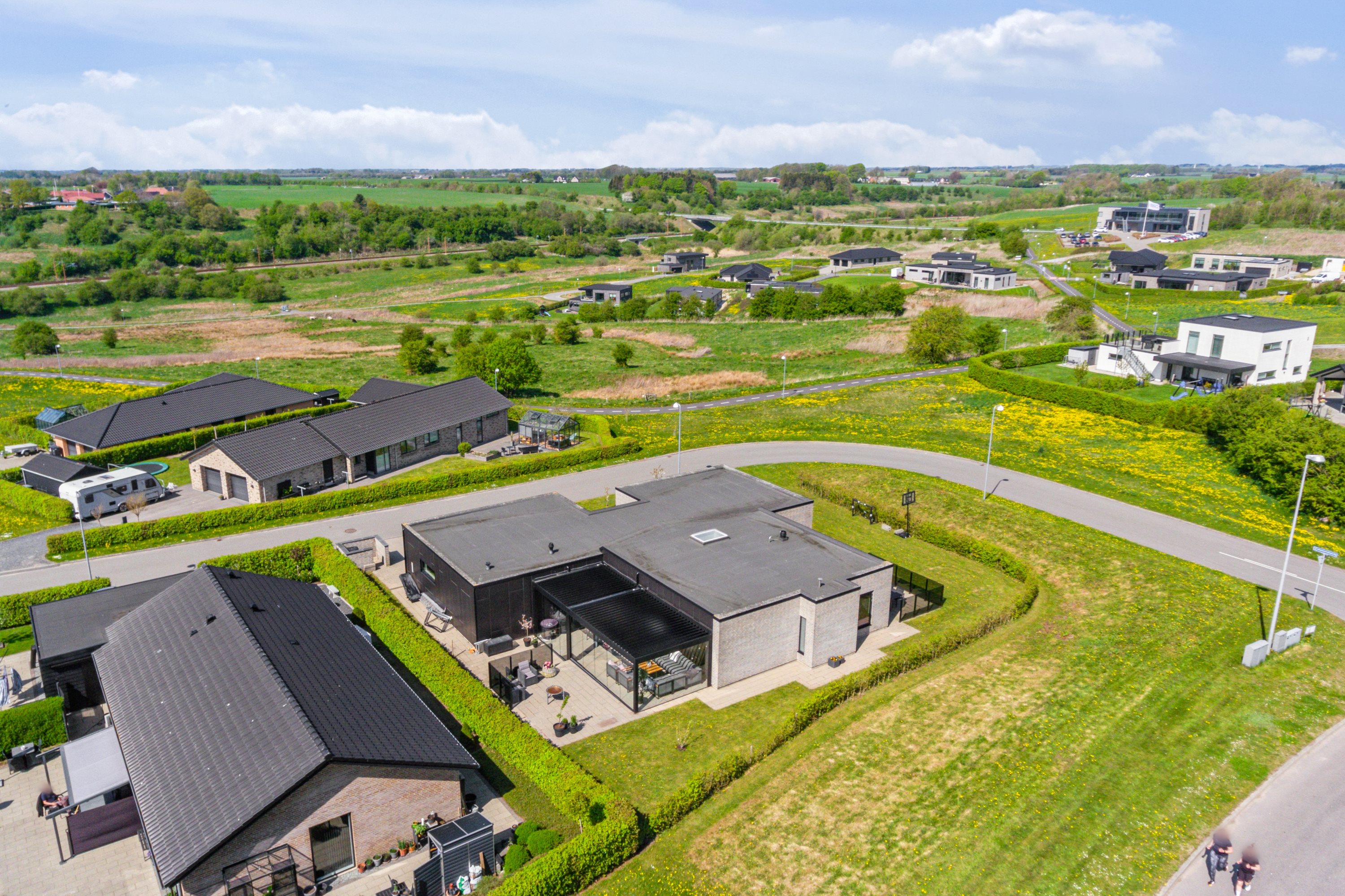 Fremhævet luftfoto billede i fuldskærmstilstand. Billede af Johannes V. Jensens Vej 1, 9500 Hobro