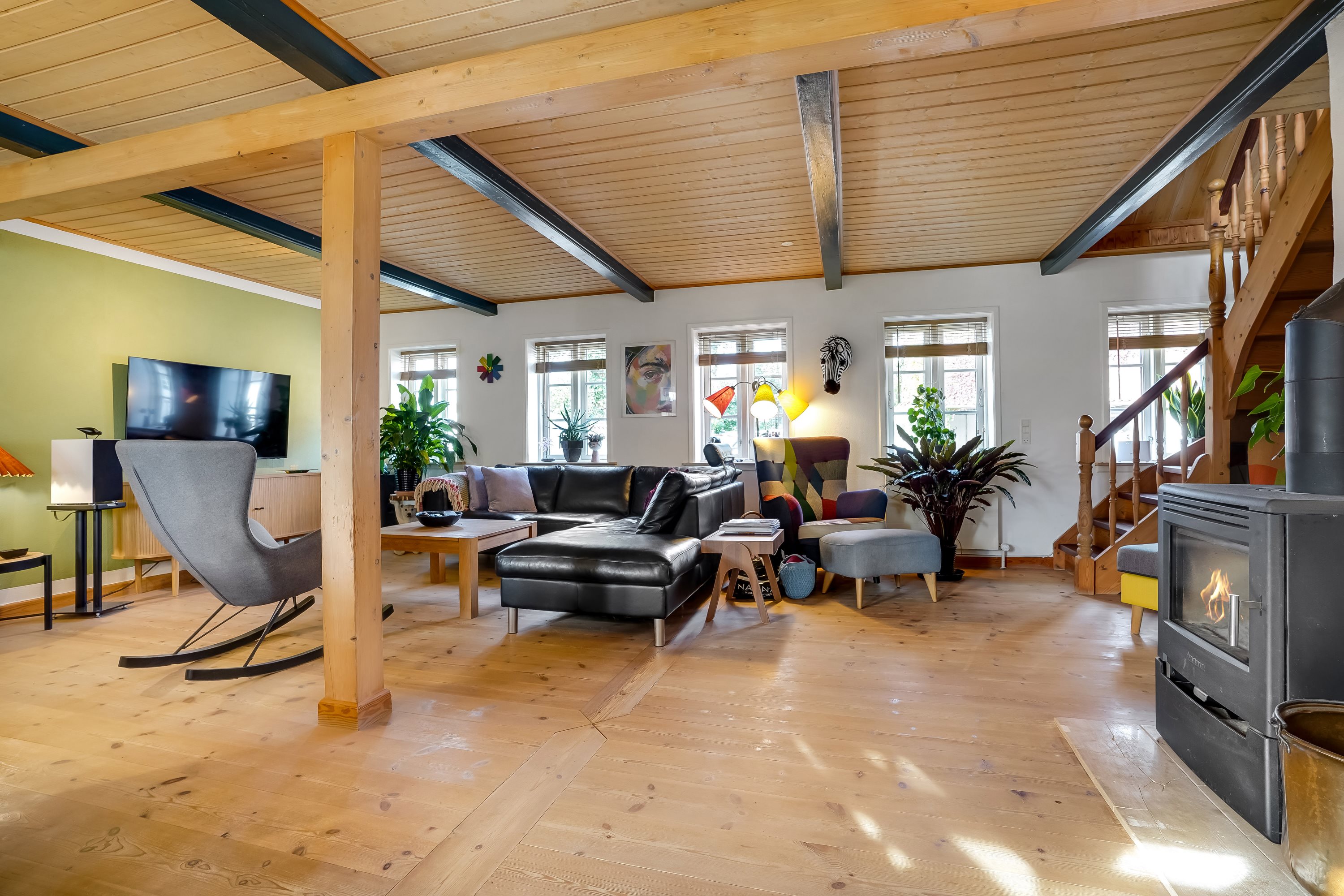 Fremhævet stue billede i fuldskærmstilstand. Billede af Bjerlevvej 10, Bjerlev, 7300 Jelling