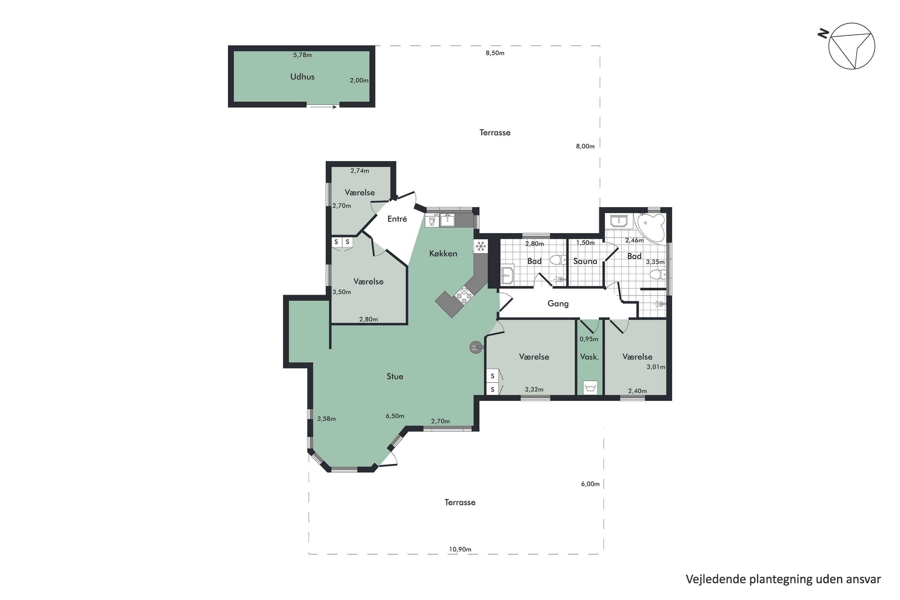 Plantegninger billede af Junovej 7, Gl Bisnap, 9370 Hals