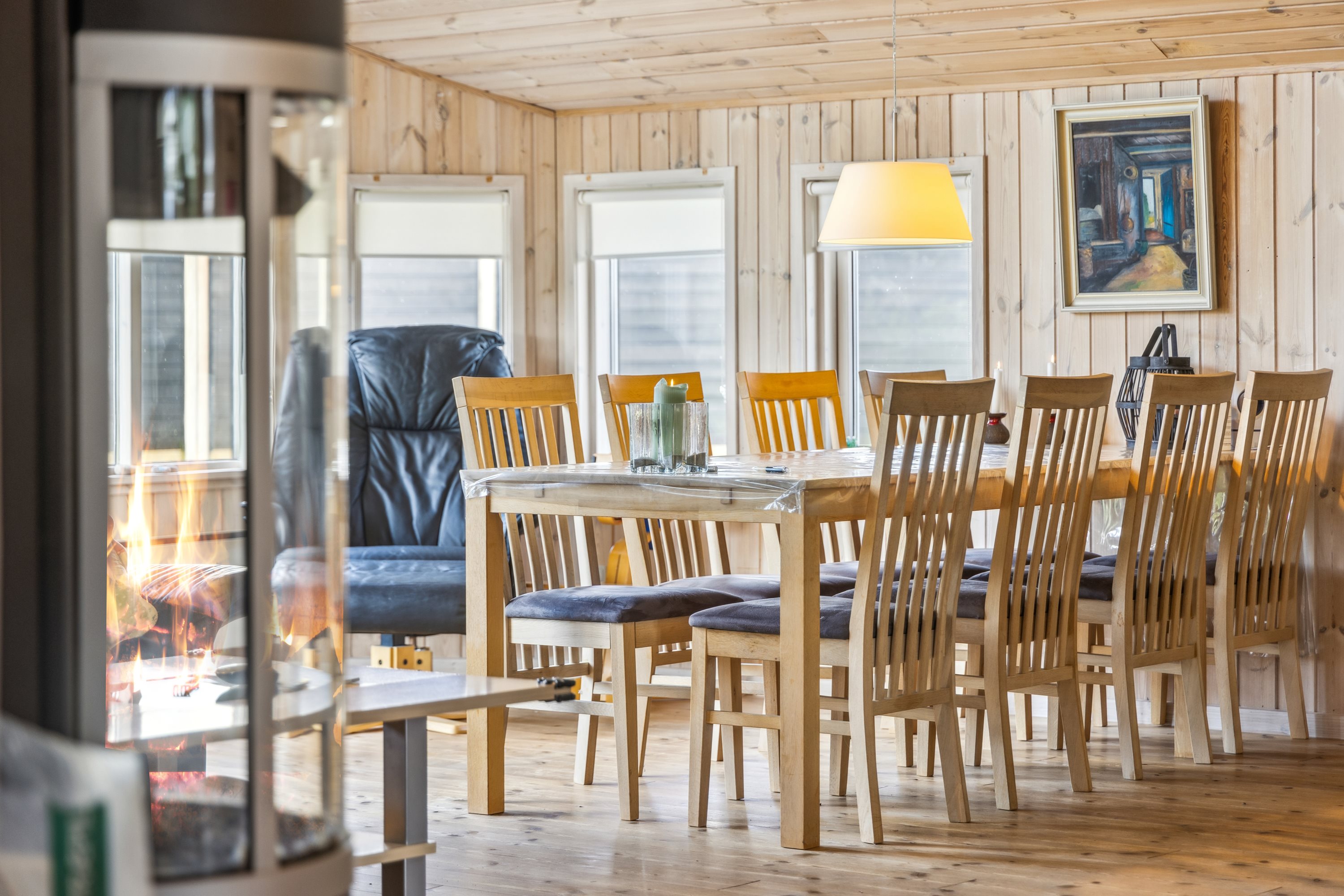 Fremhævet stue billede i fuldskærmstilstand. Billede af Junovej 7, Gl Bisnap, 9370 Hals